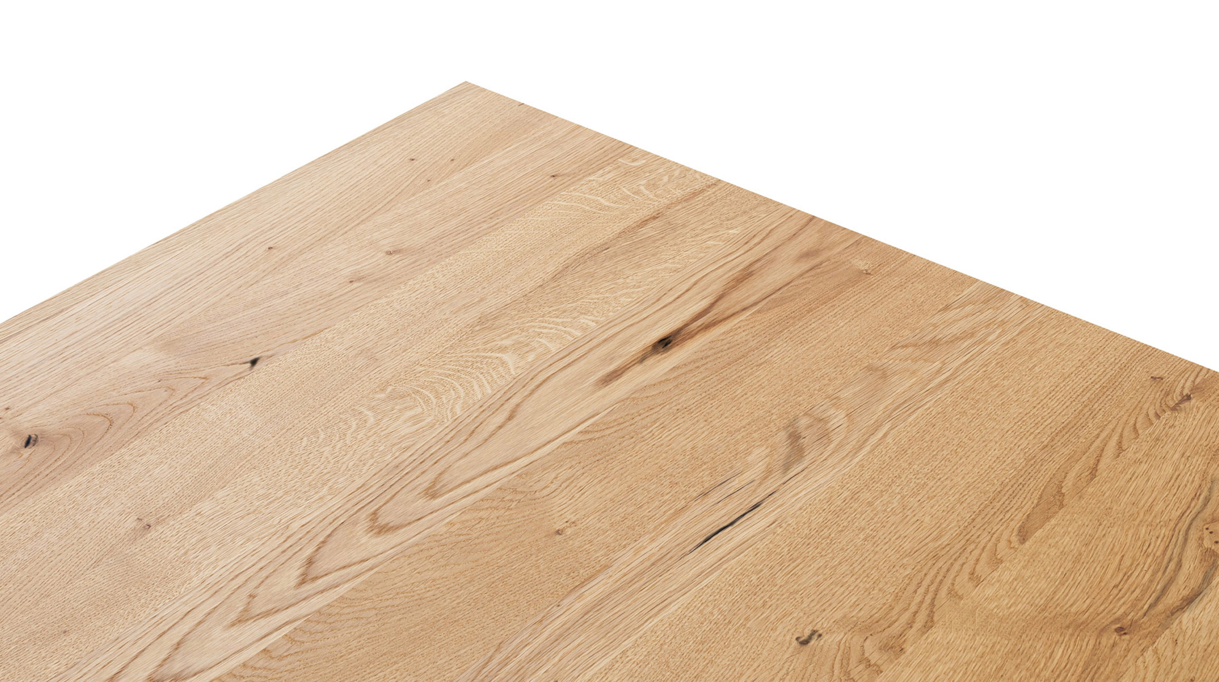 Esstisch Massivholztisch 180 cm massiv Wildeiche geölt - DEBA