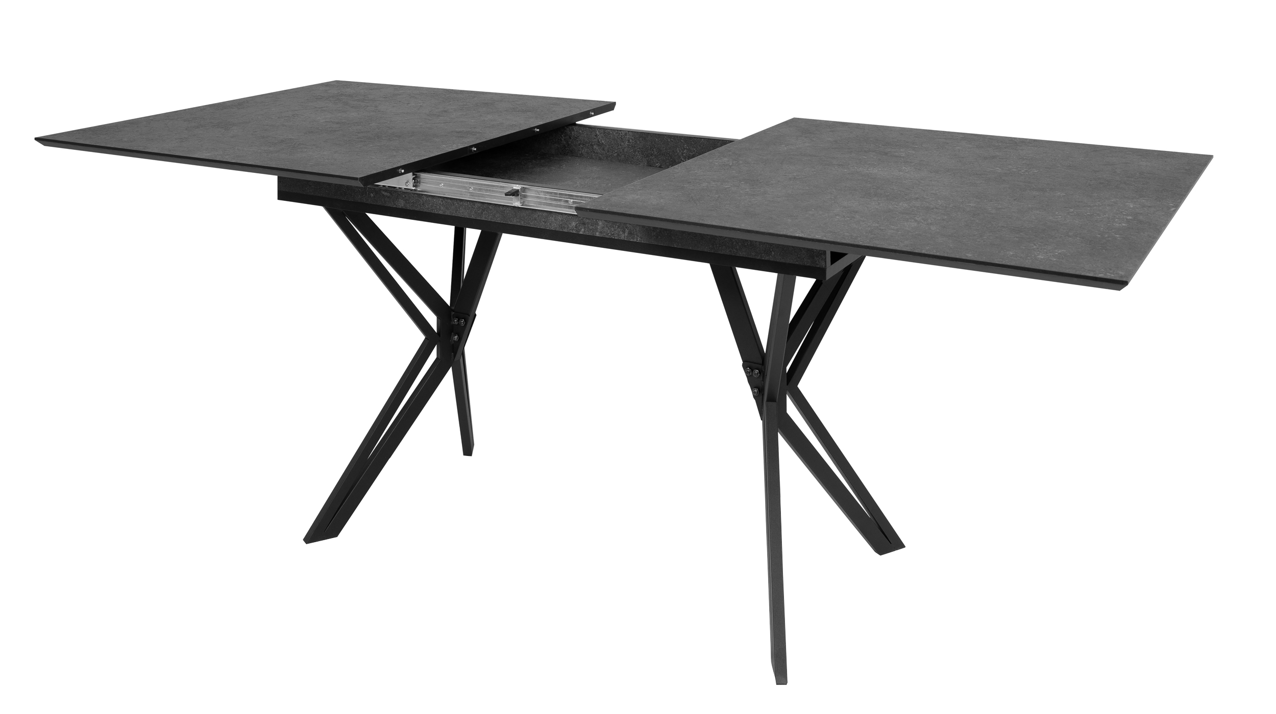 Esstisch ausziehbar 160 - 200 cm Steinoptik - PULA
