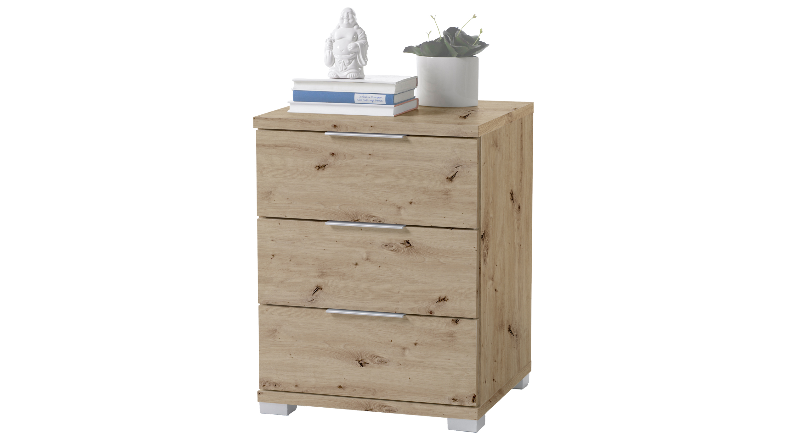Nachttisch mit Schubladen - Artisan Eiche - 46 x 61 cm - UNIVERSAL
