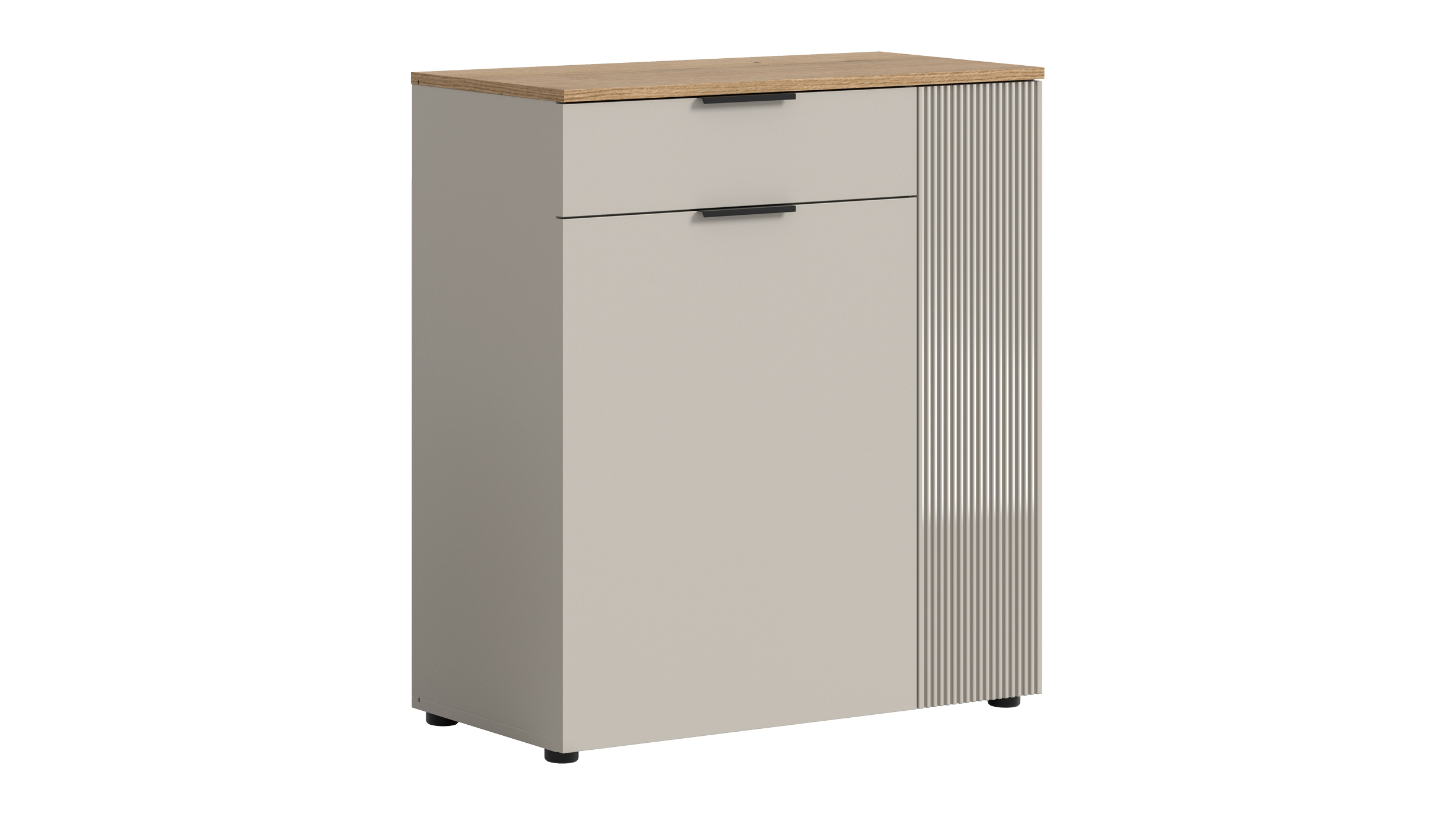 Kommode mit Schublade beige Evoke Eiche 80 cm - SLIDE