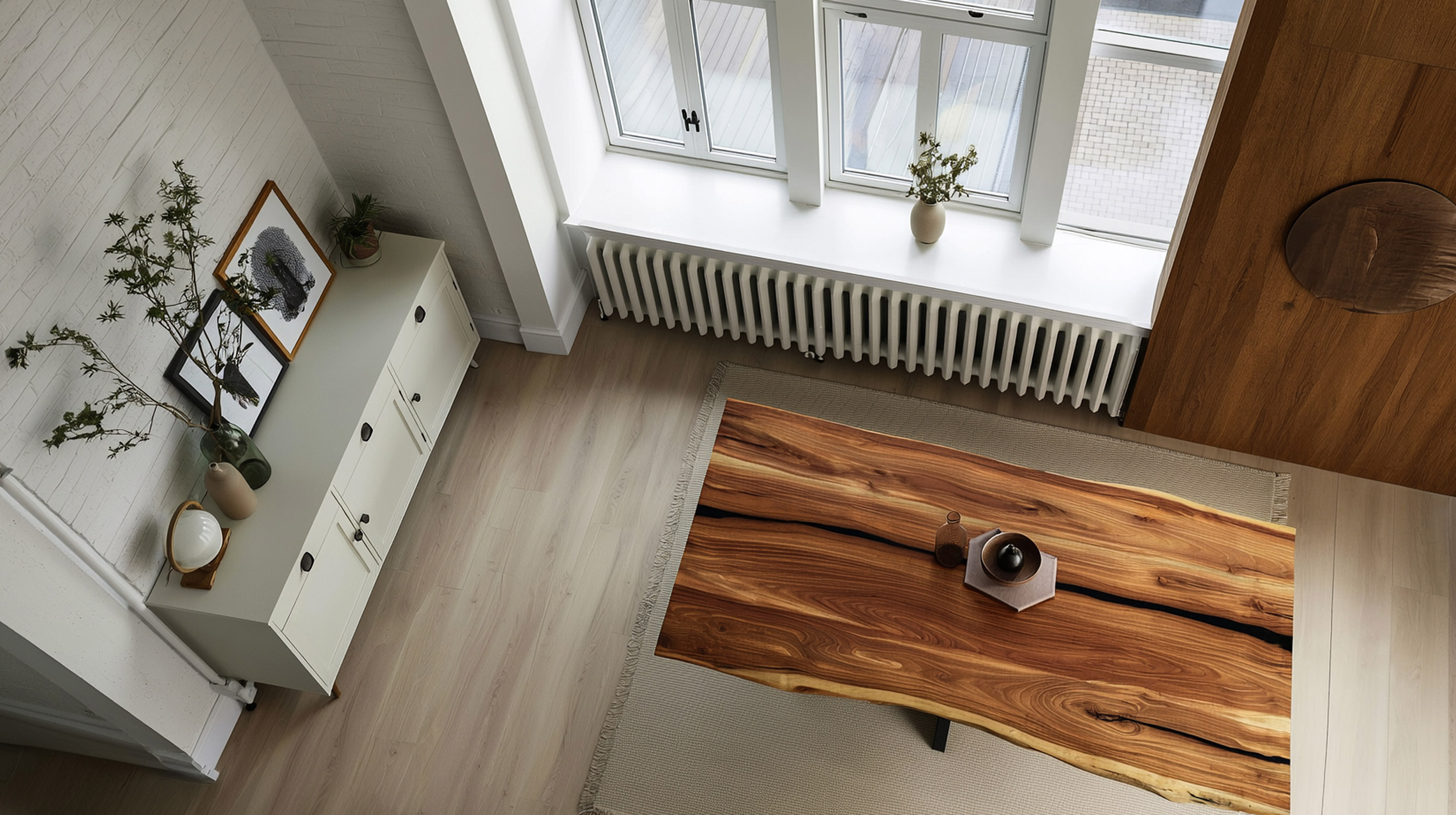 Esstisch Baumkantentisch 200 cm Akazie massiv Epoxidharz - TORVALD