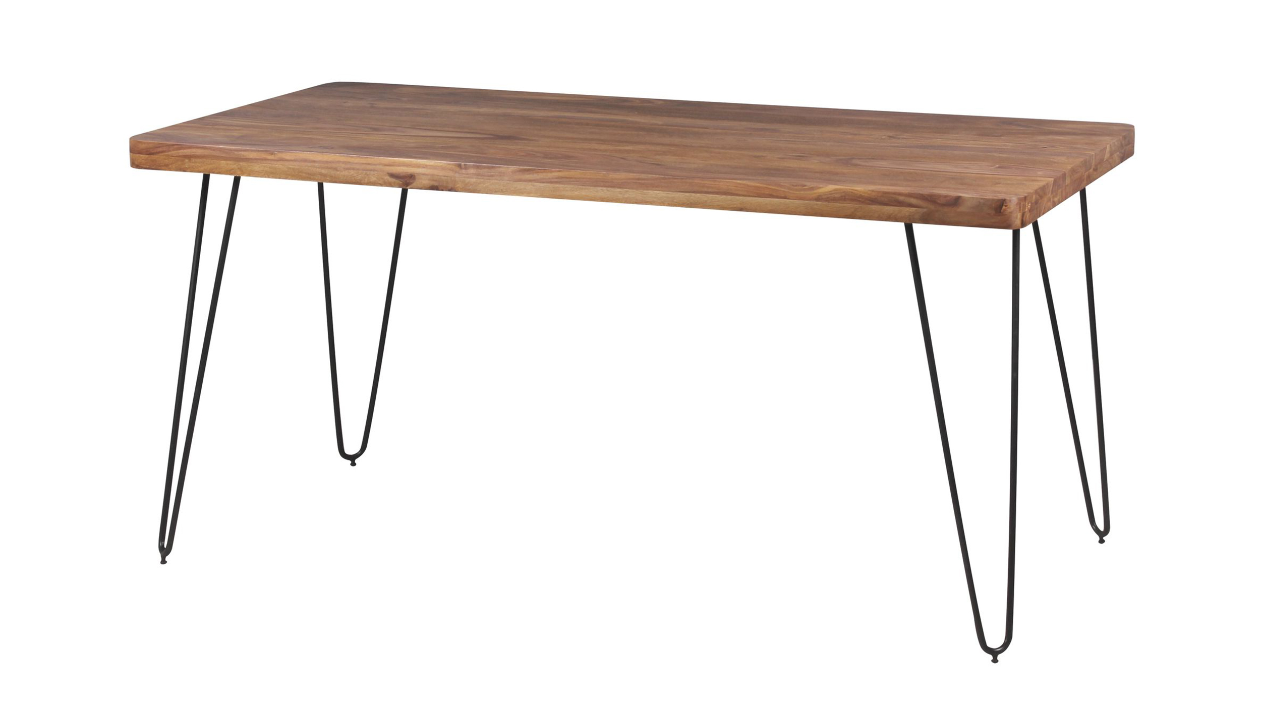 Esstisch 160 x 80 cm Sheesham massiv gebeizt - LUND