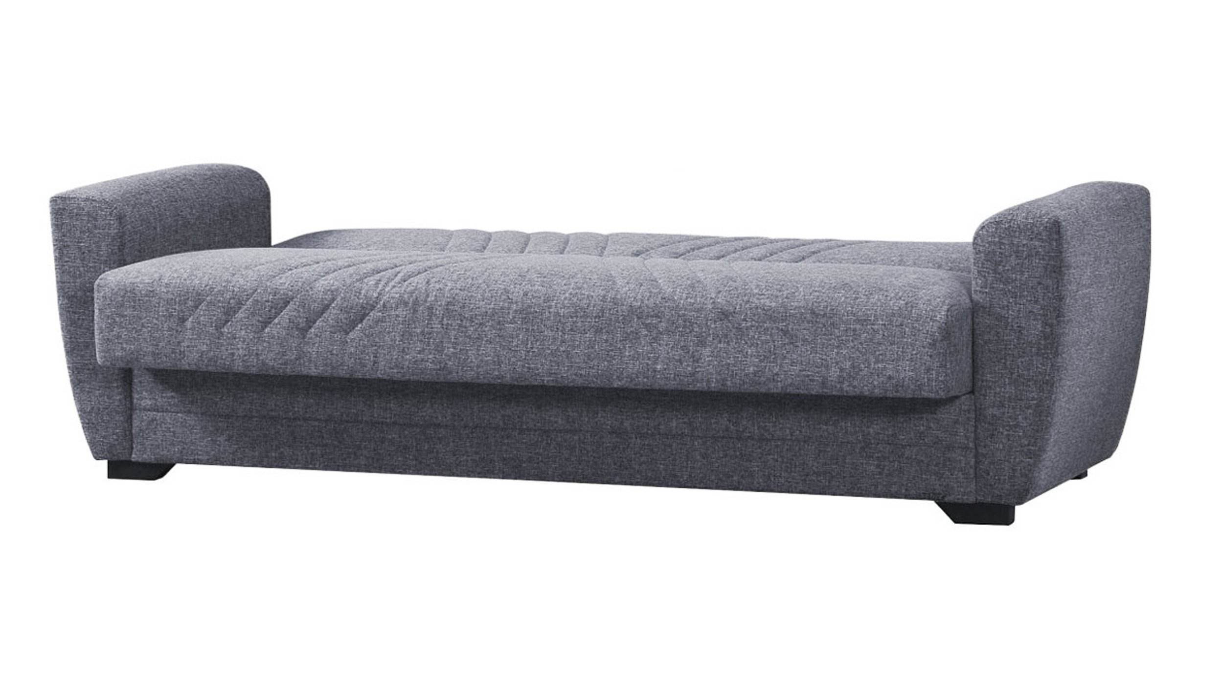 Einzelsofa grau Schlaffunktion ausziehbar 3-Sitzer 231 cm - ACUN