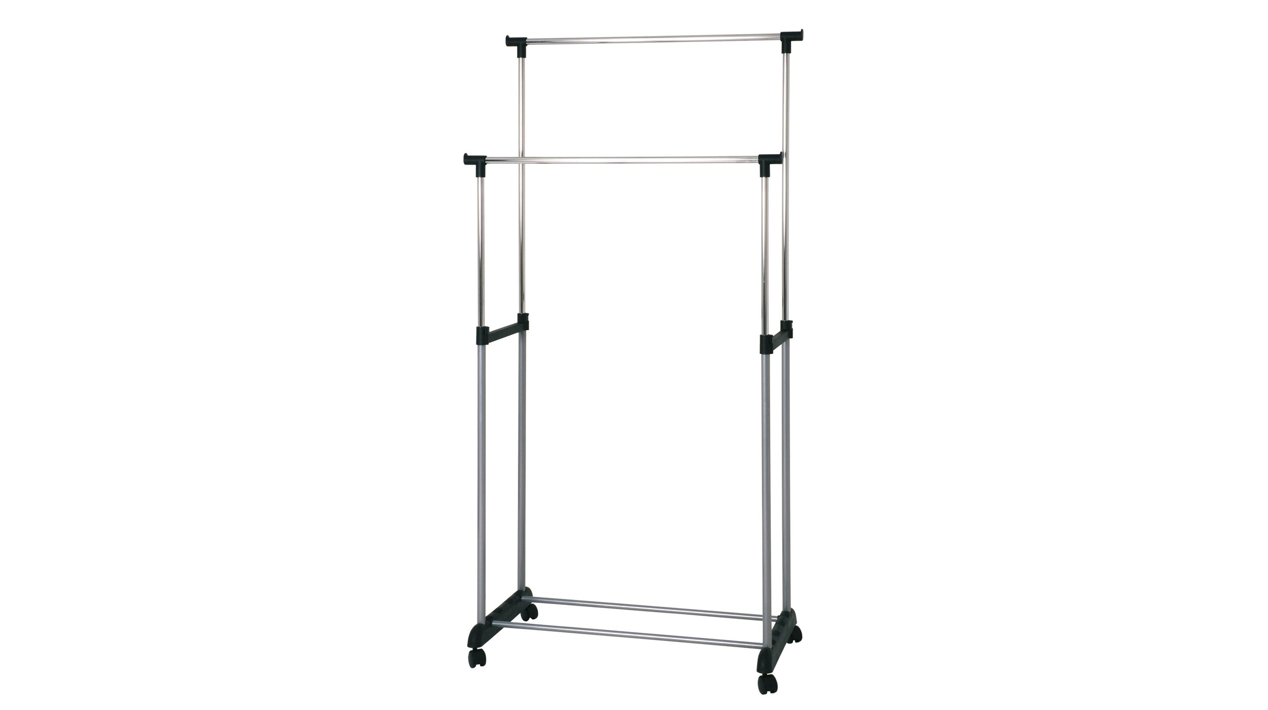 Kleiderständer Kleiderwagen schwarz/chrom 80 cm - SAMA