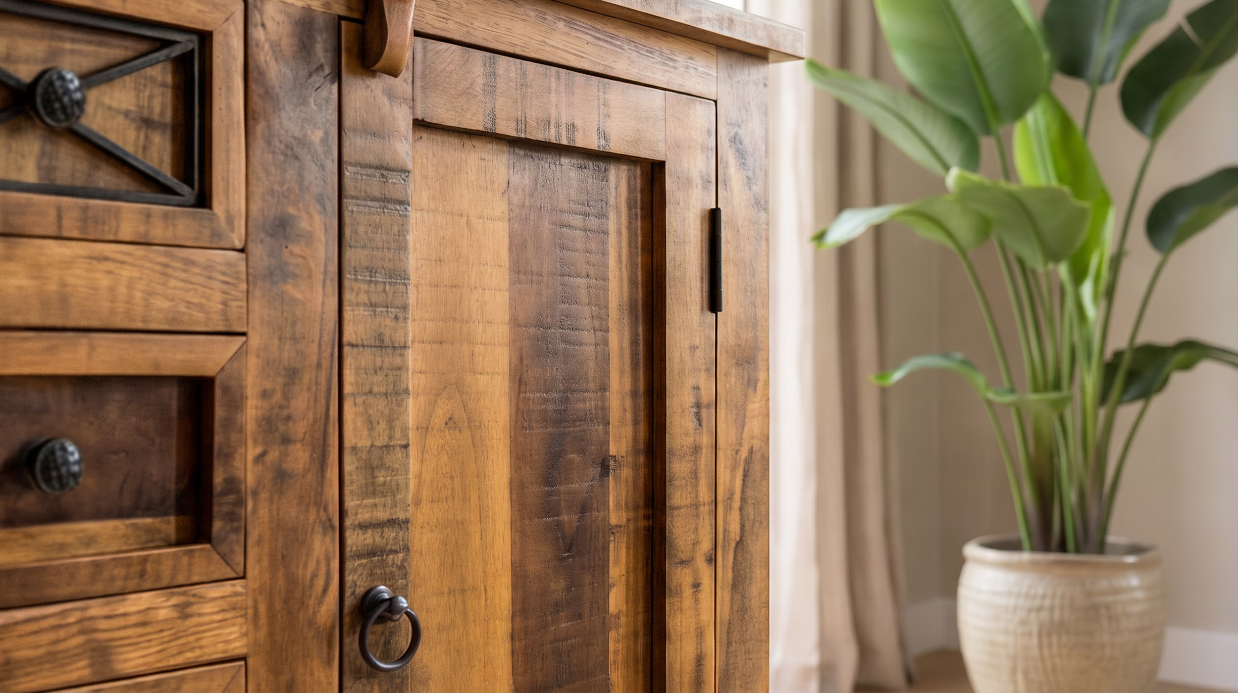 Sideboard 70 cm Akazie massiv lackiert montiert 70 cm - ACANO