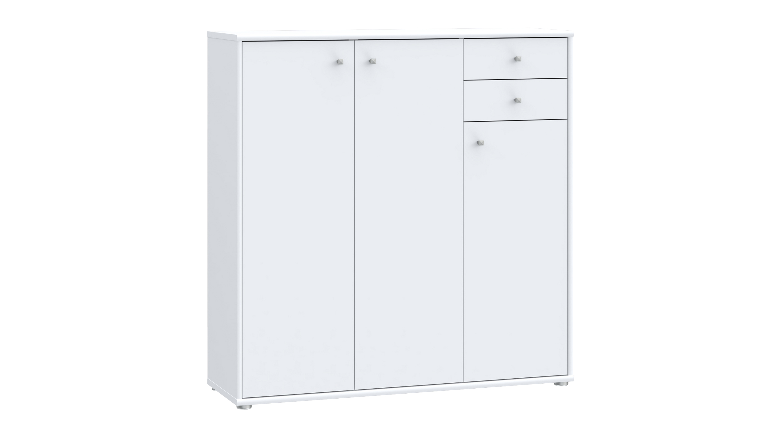 Kommode mit Schubladen weiß 111 cm - TEMPRA