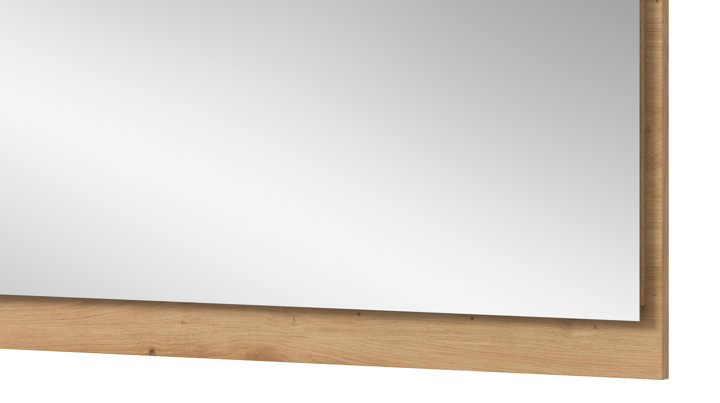 Wandspiegel Artisan Eiche rund 110 x 60 cm - DRIVE