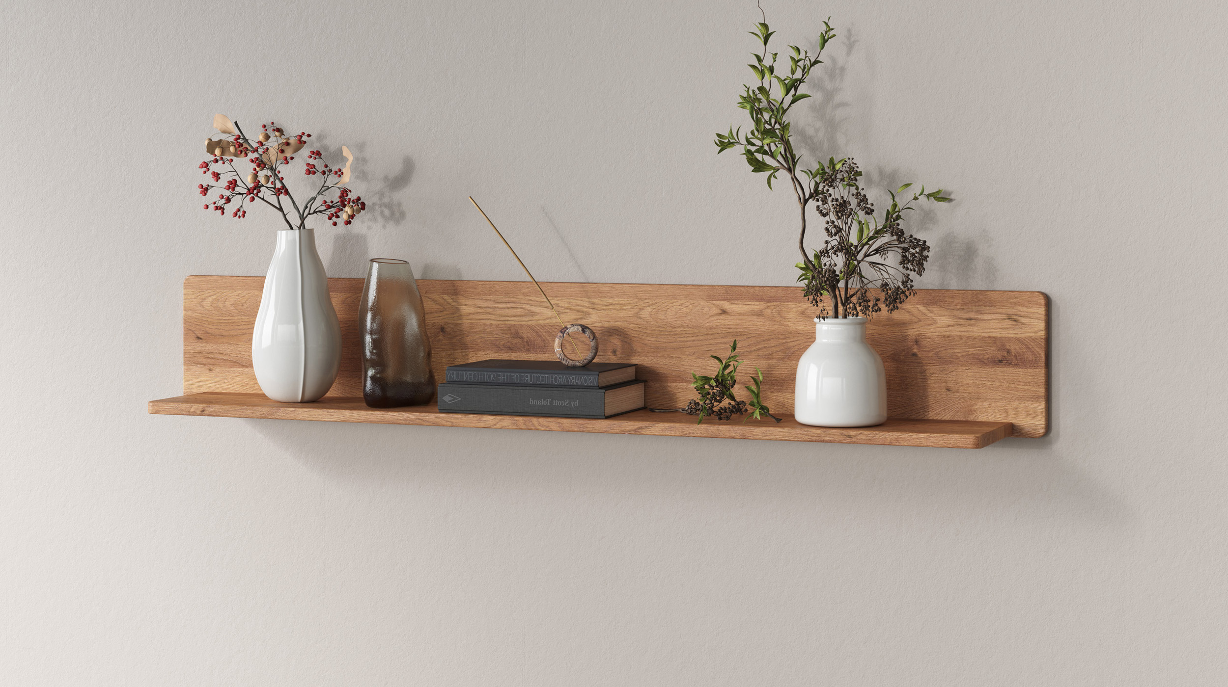 Wandboard Wildeiche massiv geölt 149 cm - LUCAS