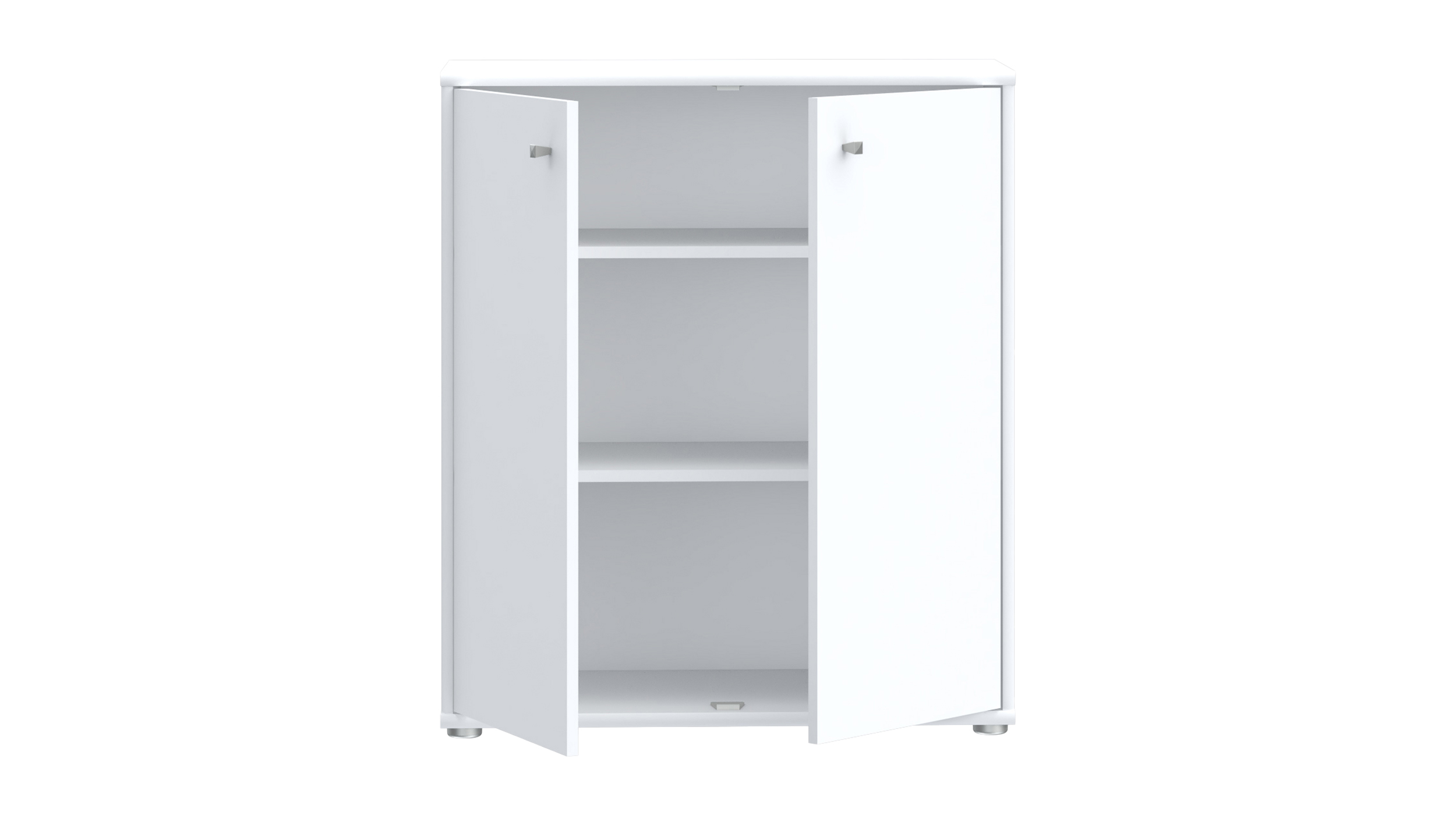 Kommode weiß 74 x 35 cm - 2-türig - TEMPRA
