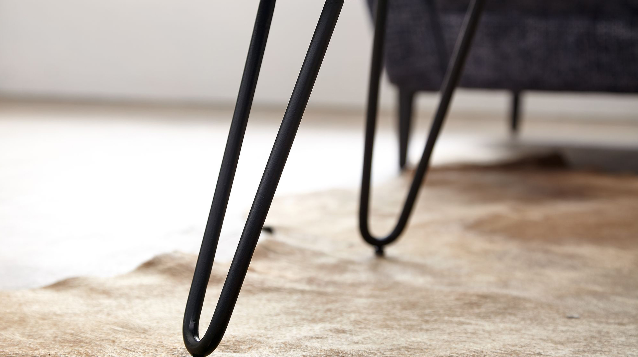 Couchtisch Akazie massiv lackiert 60 x 40 cm - VILDA