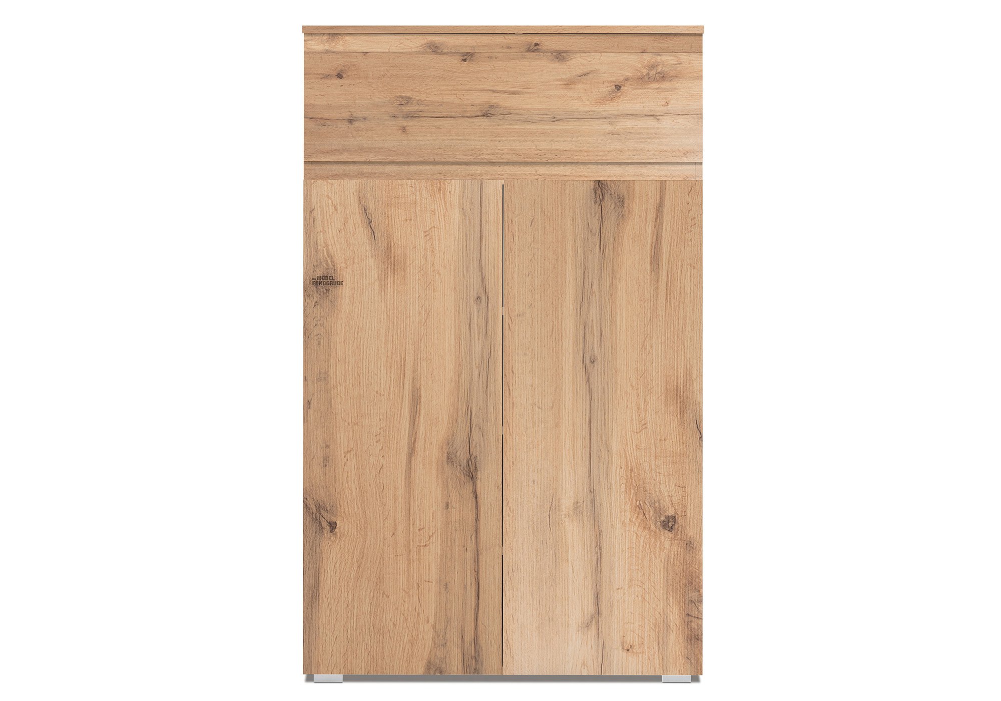 Kommode Honig Eiche 1 Schublade 2 Türen - 80 cm - IMAGE