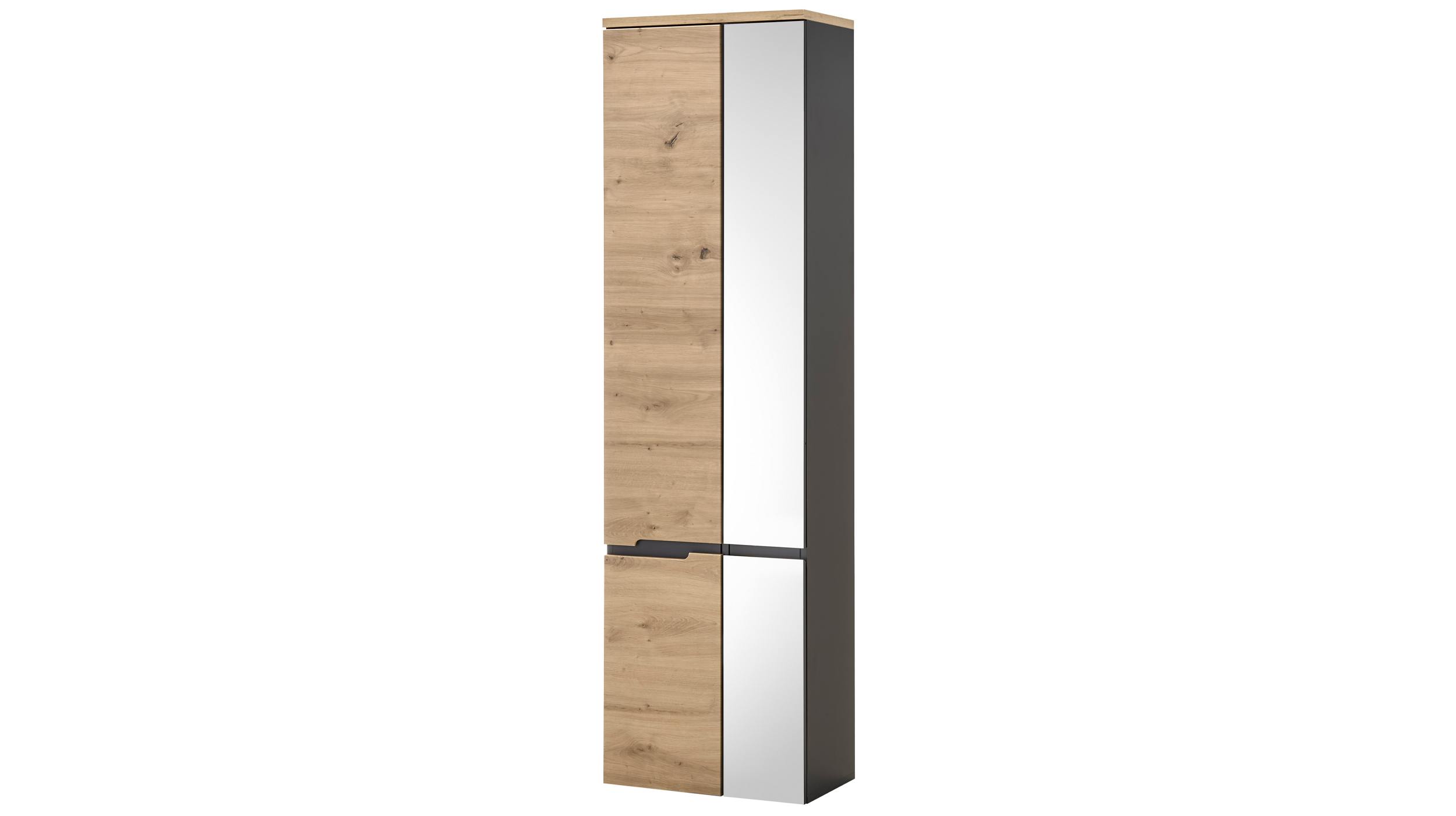 Bad Hochschrank Artisan Eiche - grau 176 cm - MEMPHIS