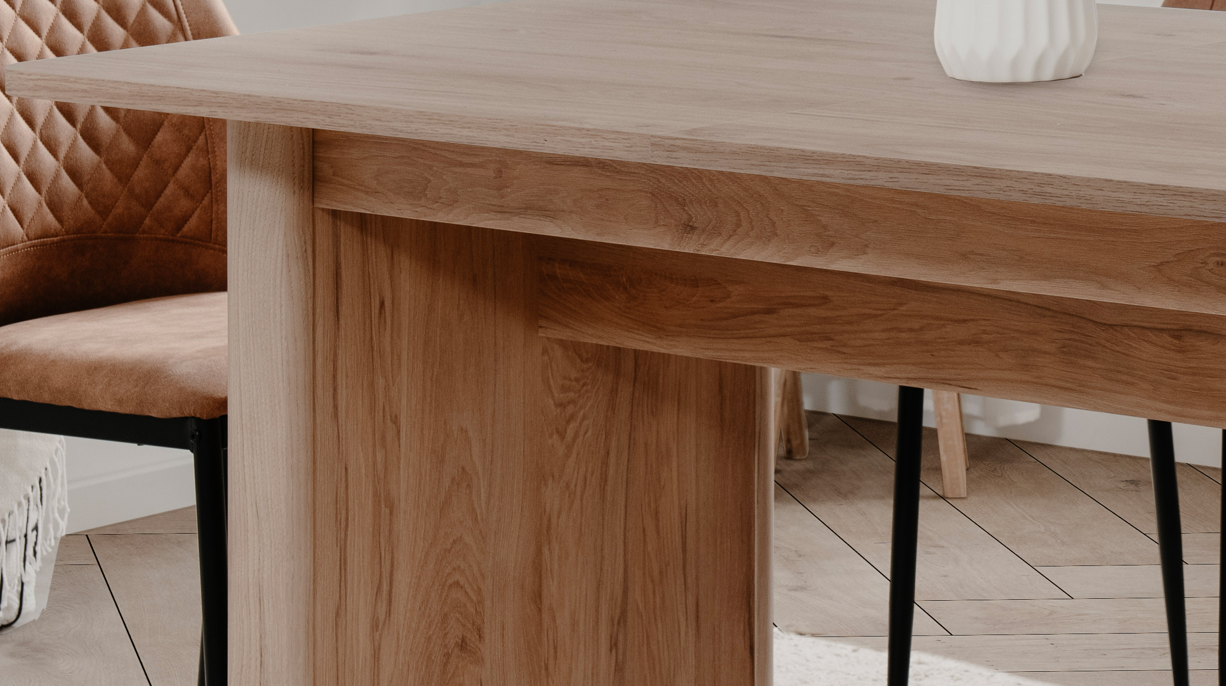 Esstisch 160 - 200 cm ausziehbar Jackson Hickory - SAI