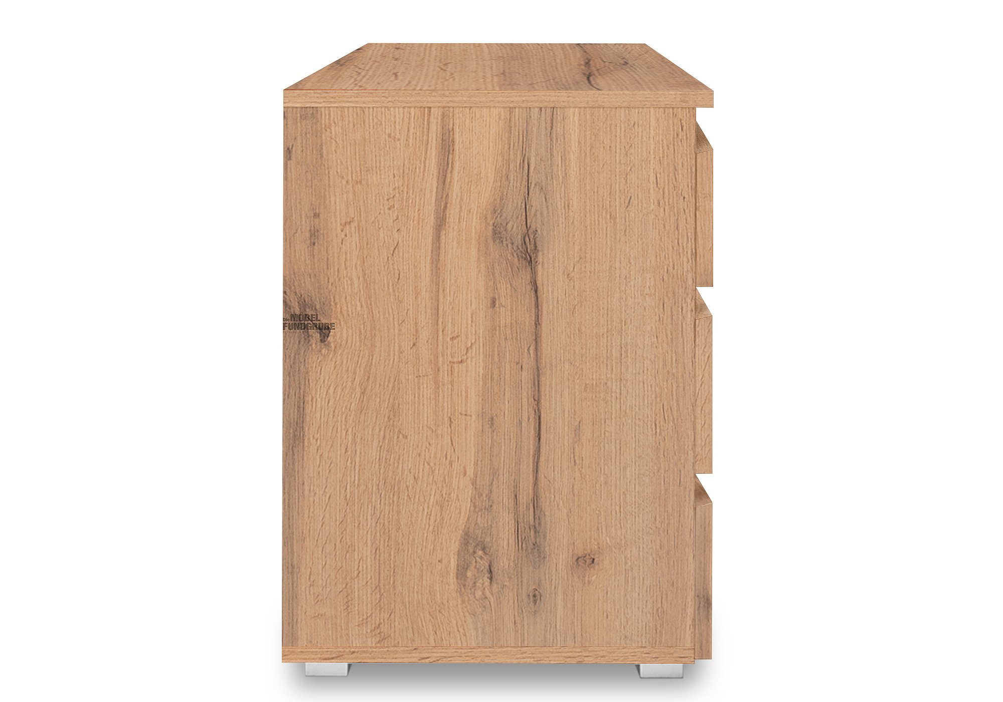 Kommode Honig Eiche 3 Schubladen - 80 cm - IMAGE