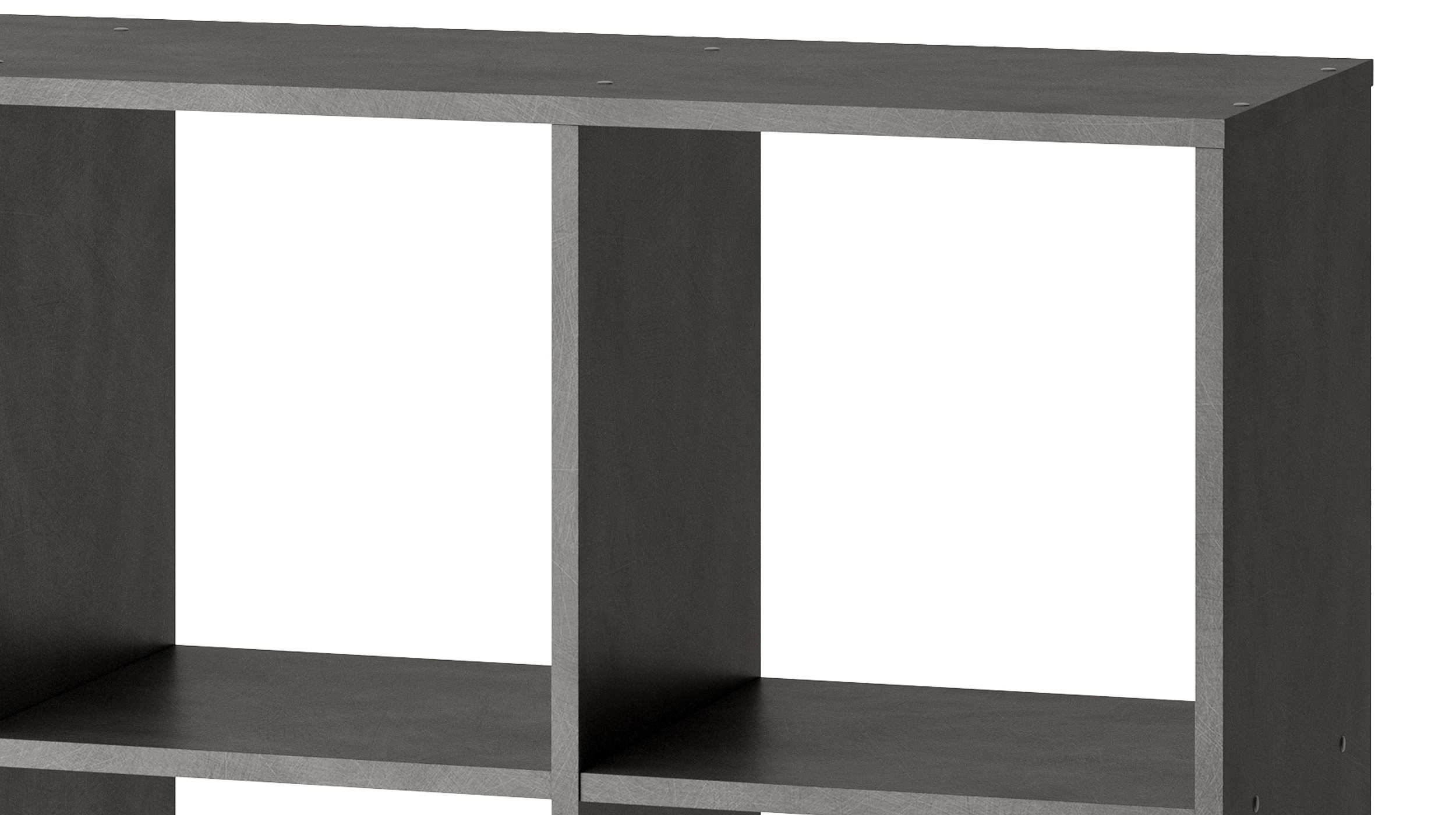 Raumteiler anthrazit 104 x 107 cm - 9 Fächer - MEGA