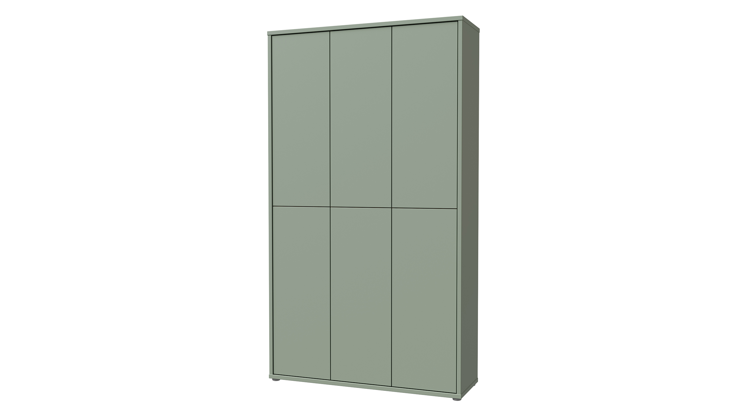 Schuhschrank grün 109 x 192 cm 6-türig - ALICE SPRINGS