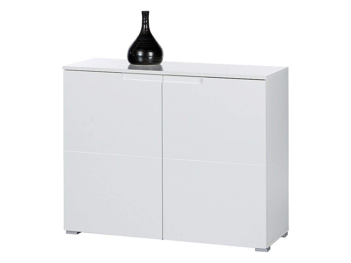Kommode weiß hochglanz 100 cm 2-türig - SPICE