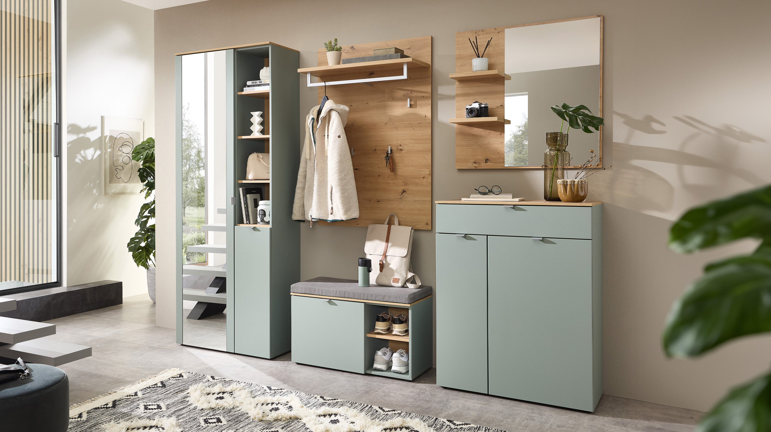 Wandspiegel Artisan Eiche 78 x 80 cm - BARI