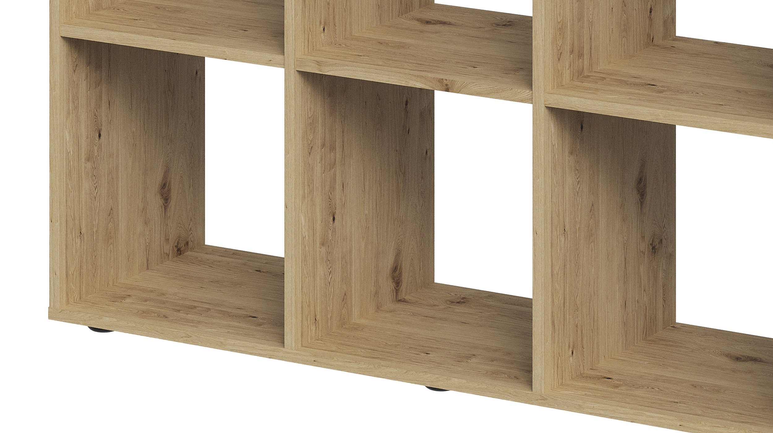 Raumteiler Artisan Eiche 104 x 107 cm - 9 Fächer - MEGA