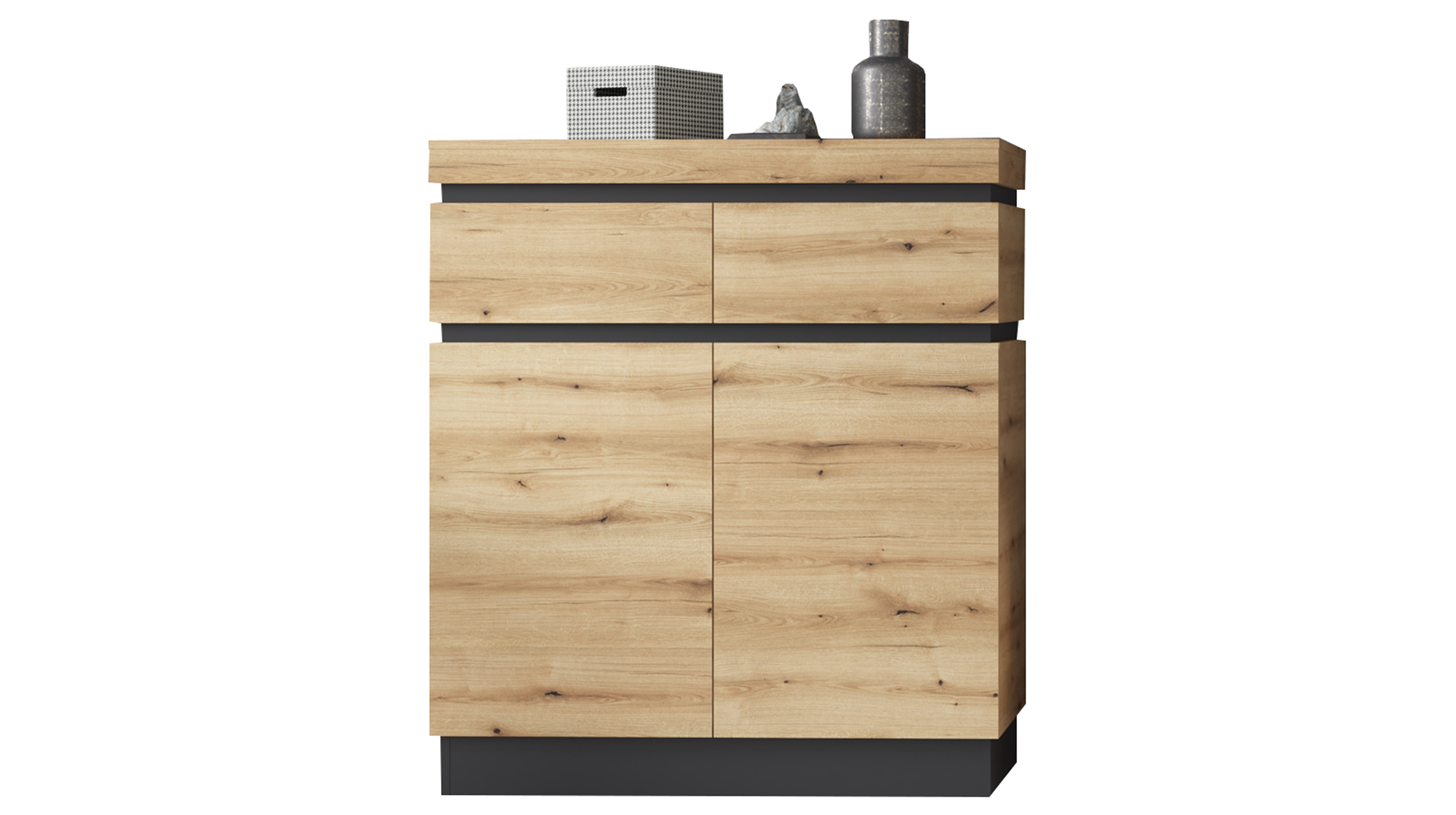 Garderobenkommode Coast Evoke Eiche - grau 101 cm - CORTE