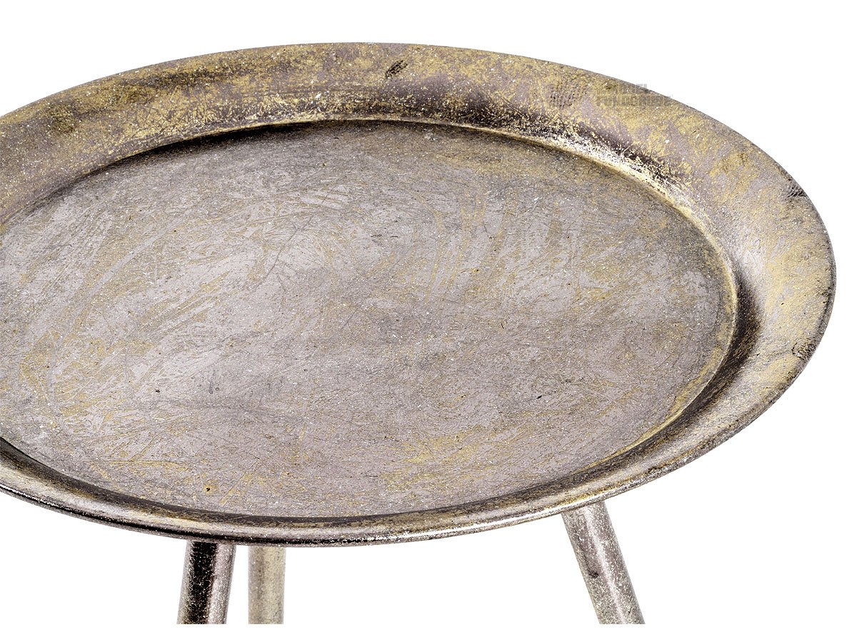 Beistelltisch bronze Metall - rund - 54 x 44 cm - HANS