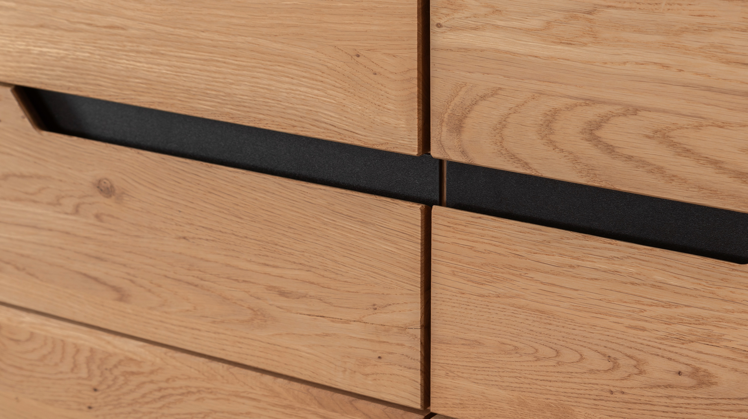Sideboard Wildeiche geölt teilmassiv 153 cm - ARAYA