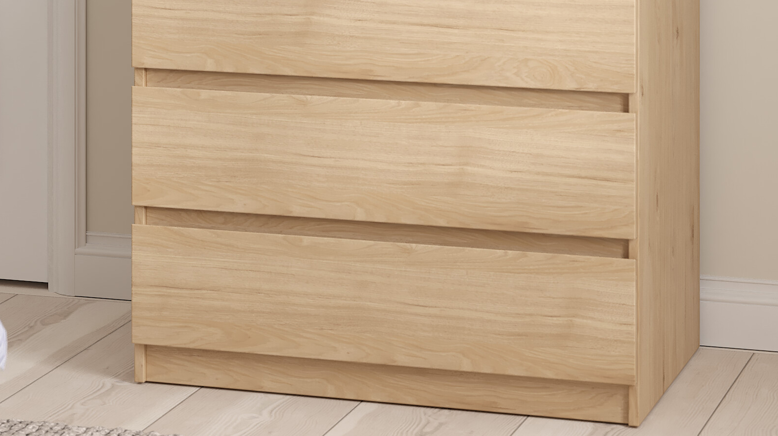 Kommode mit 3 Schubladen Jackson Hickory 77 cm - NAIA