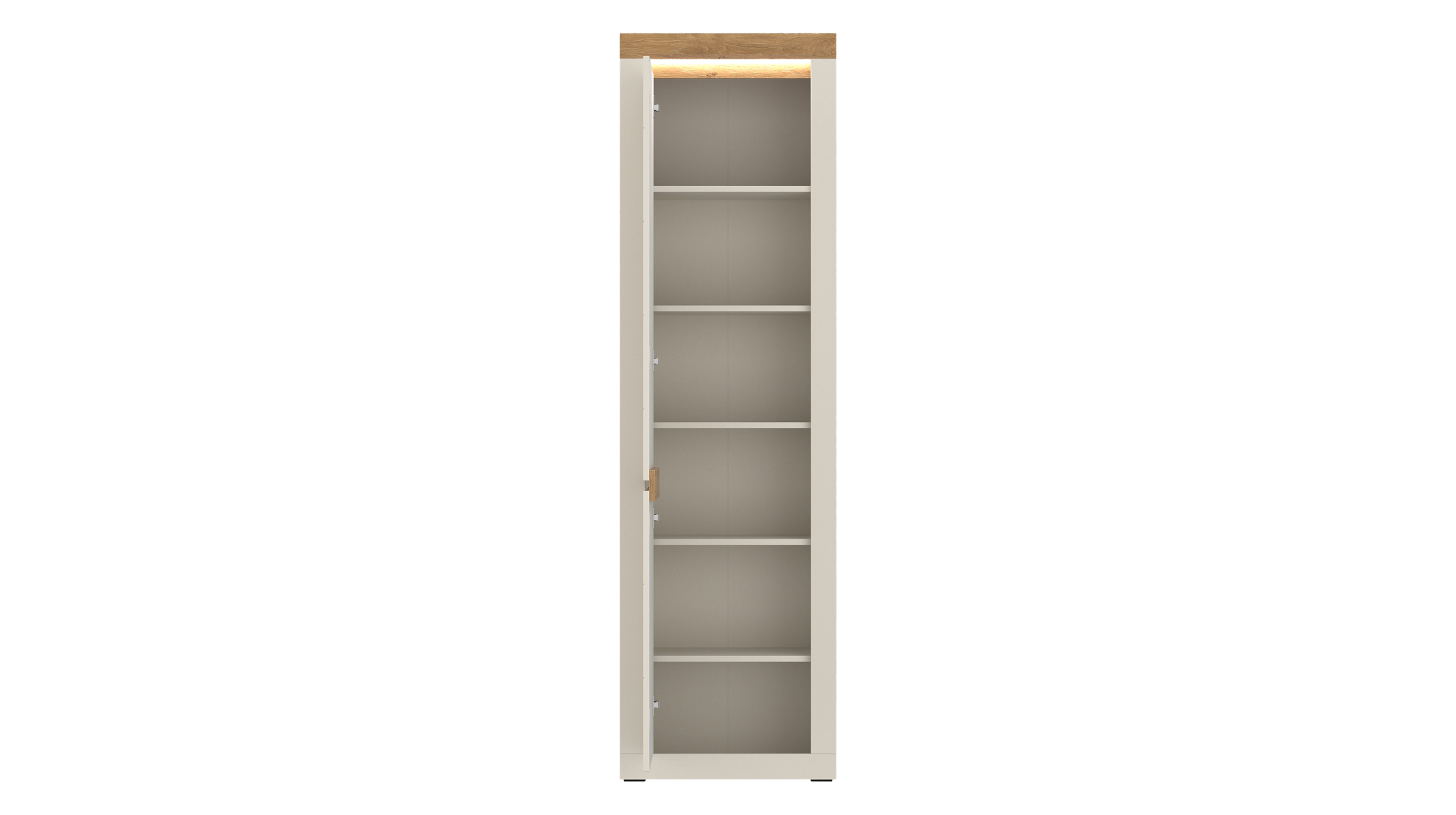 Garderobenschrank beige Stone Eiche - 205 cm - NAXXAR