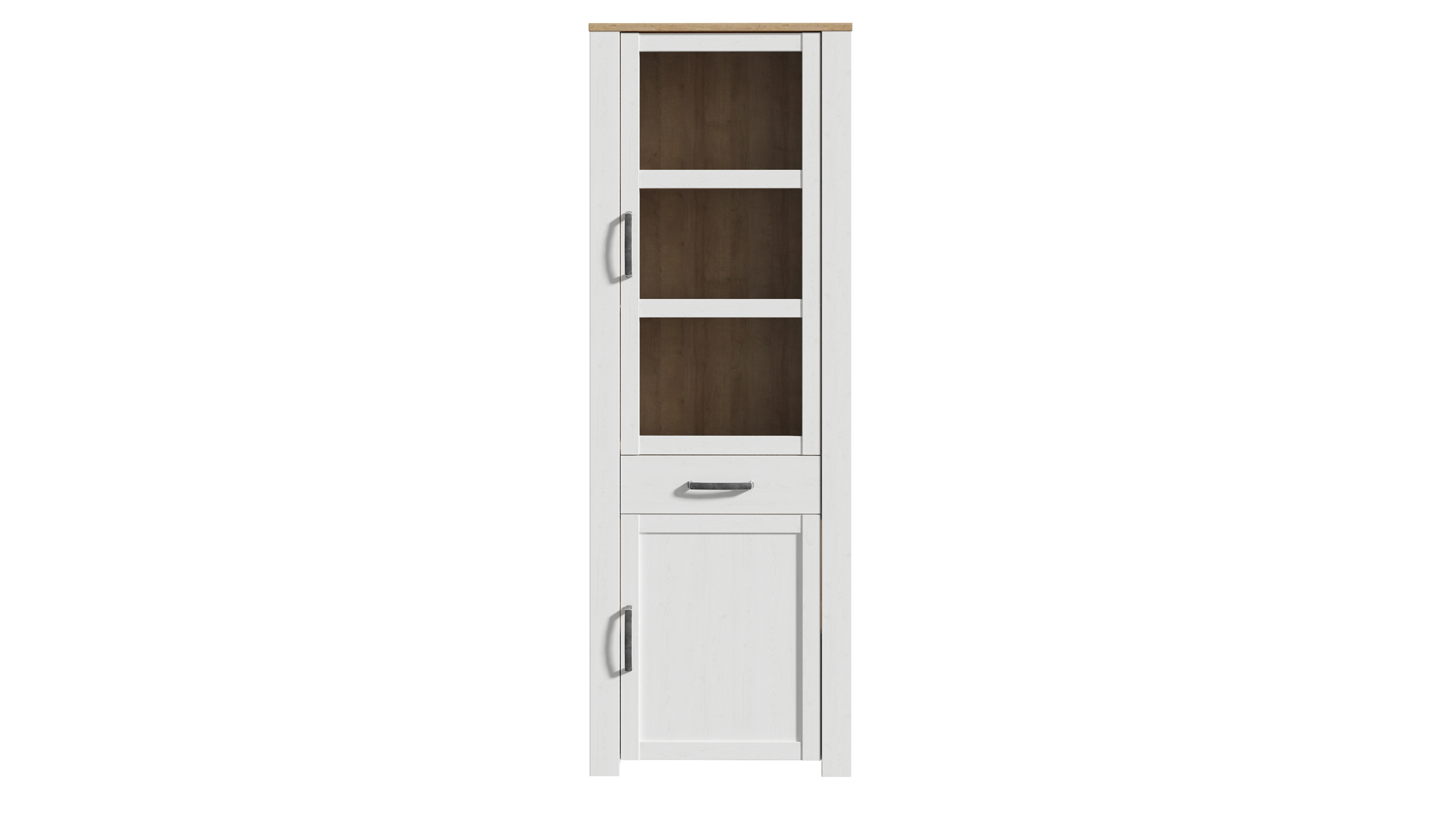 Vitrine mit Glastür Sibiu Lärche - Eiche - Breite 72 cm - BOHOL