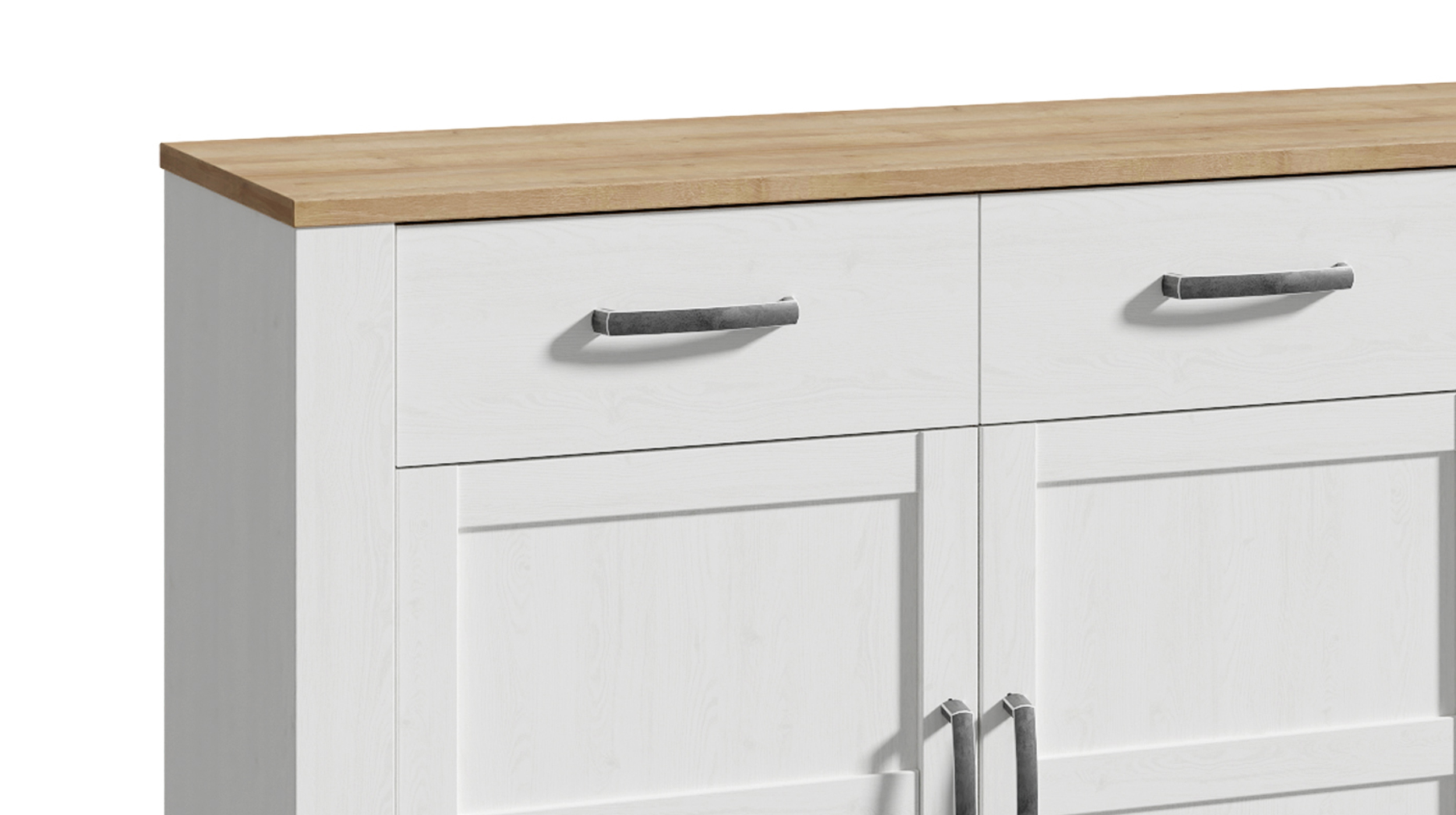 Sideboard mit 3 Schubladen Sibiu Lärche - Eiche - 166 cm - BOHOL