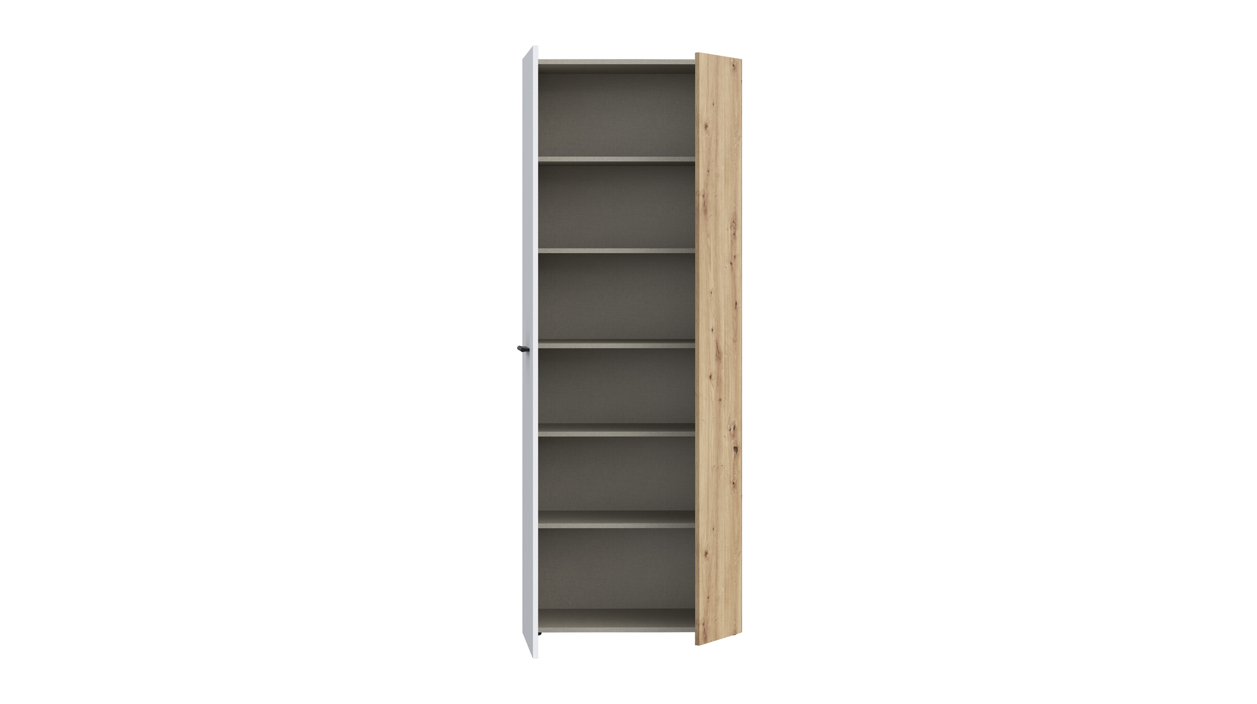 Schuhschrank Artisan Eiche - weiß 69 x 181 cm - NET