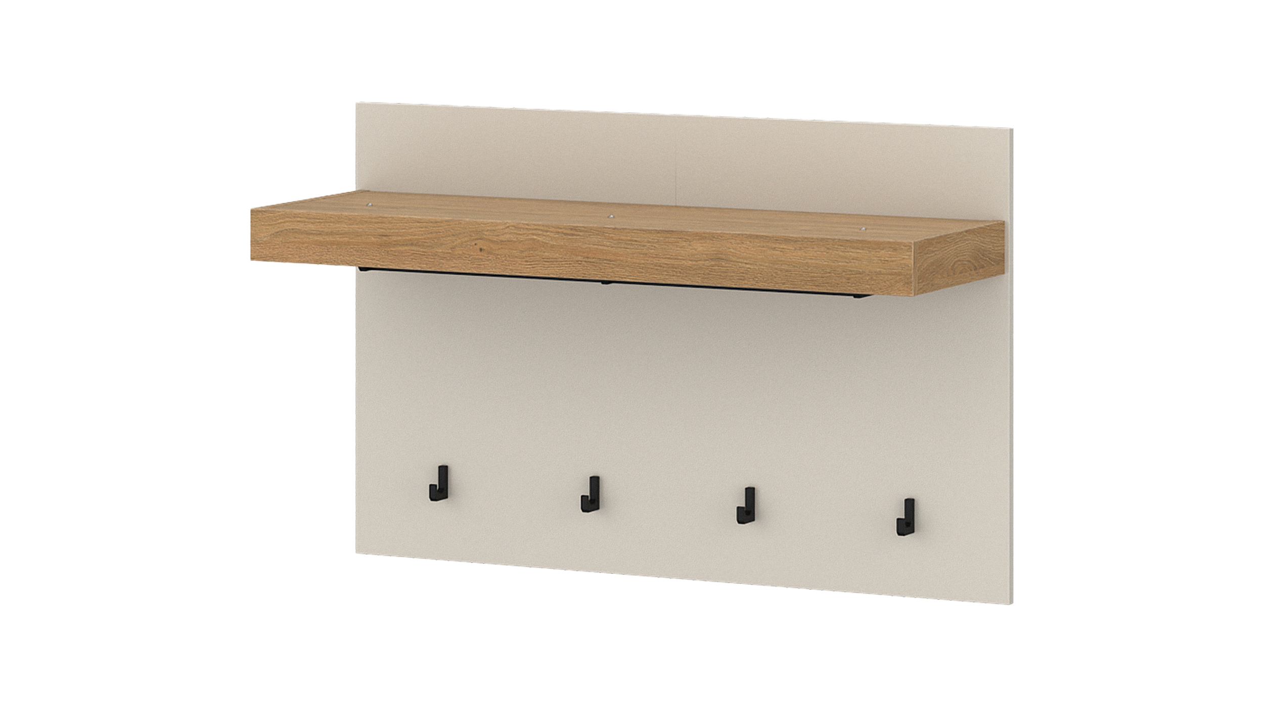 Wandgarderobe Paneele Beige Stone Eiche - 94 cm - NAXXAR