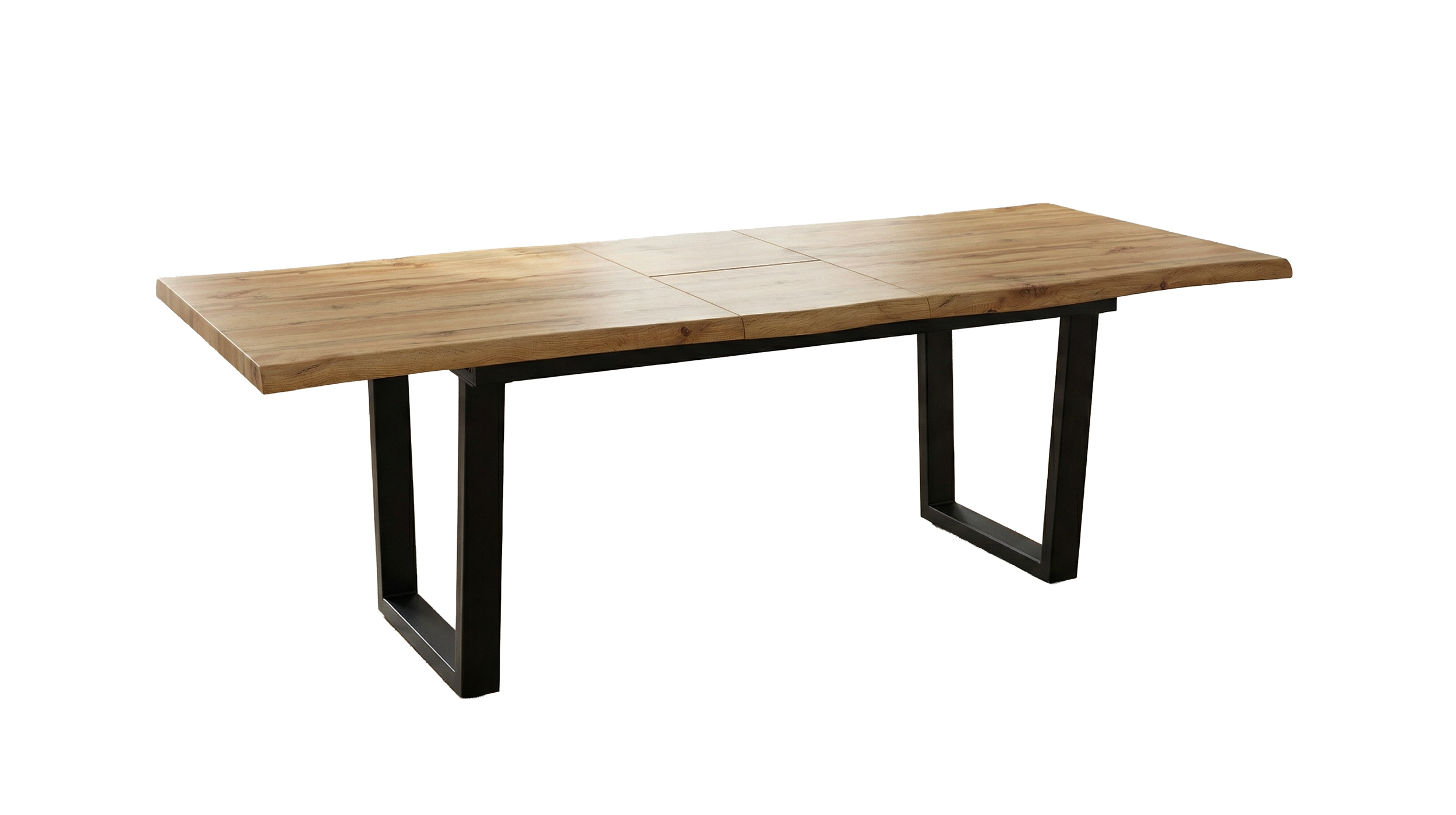 Esstisch Baumkanten Optik ausziehbar - 180  cm Eiche - IRINA