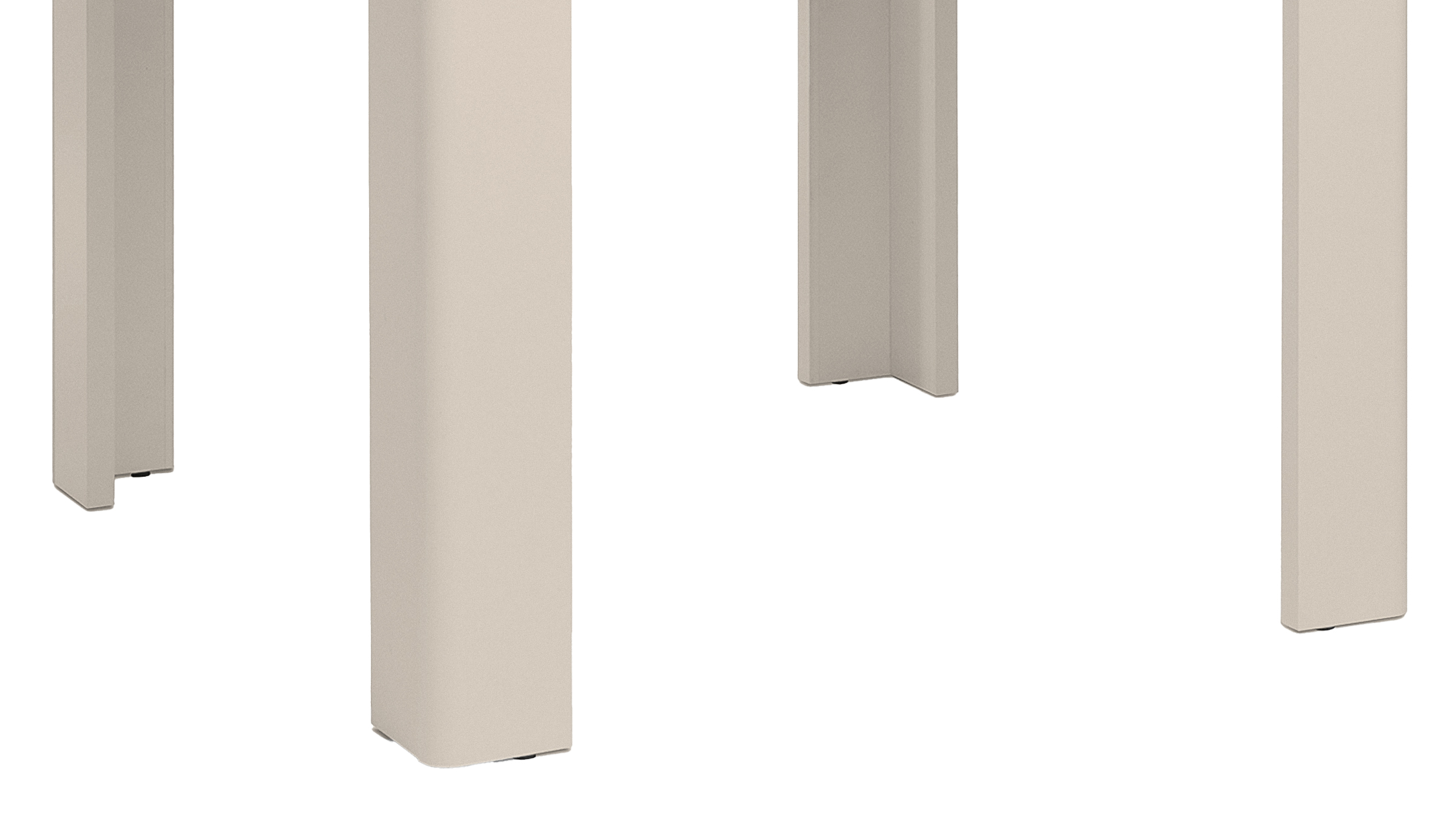Esstisch beige 80 x 80 cm - mit Schublade - OSLO