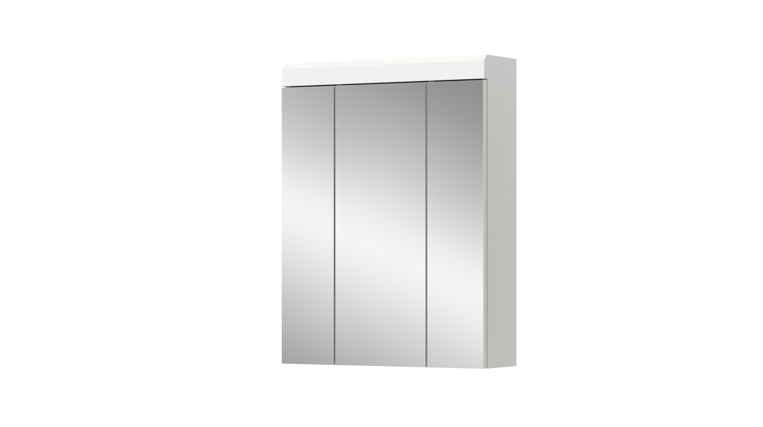 Spiegelschrank weiß hochglanz 60 cm - SCOUT