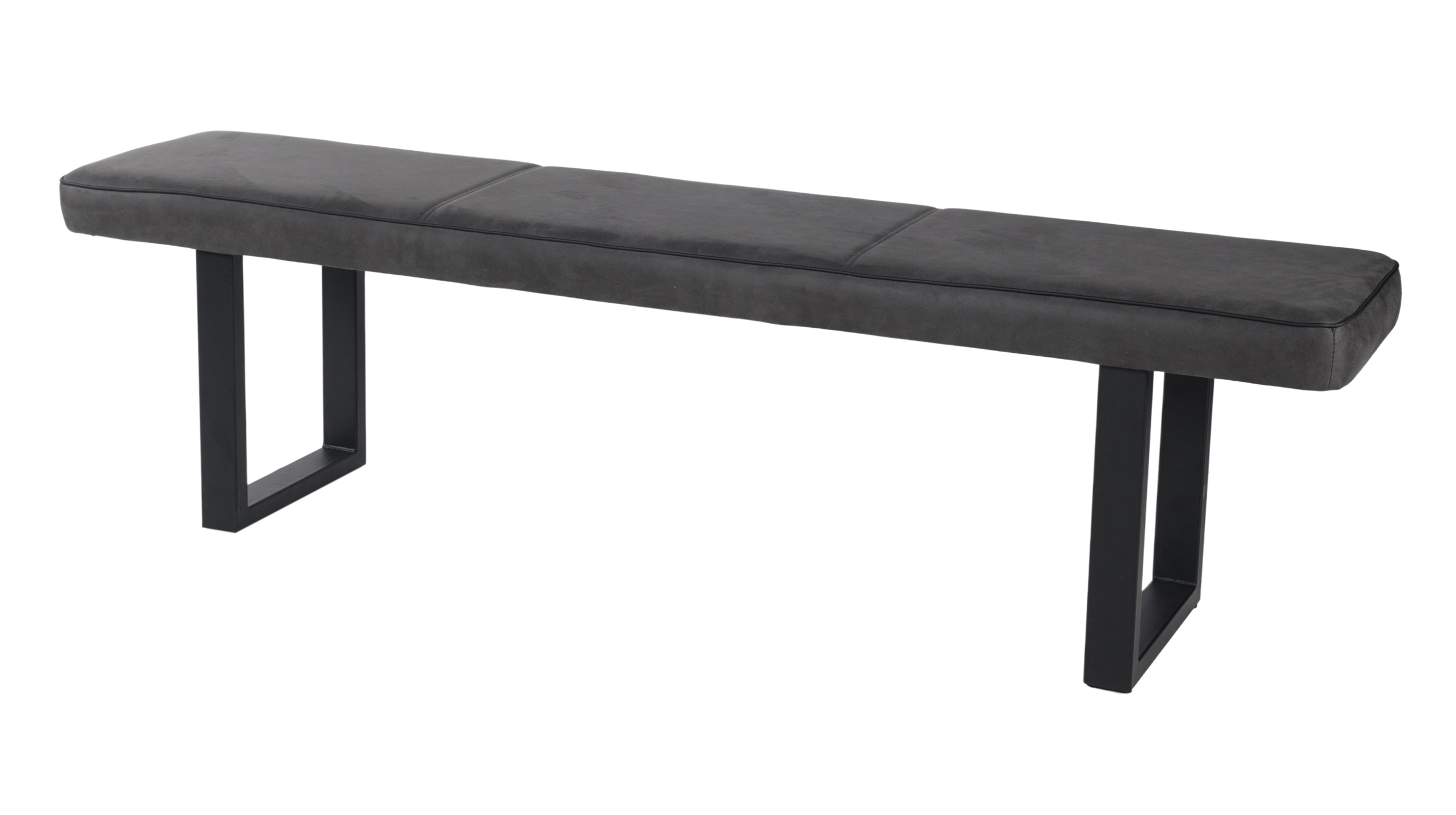 Sitzbank 180 cm Microfaser anthrazit Bank - TARA