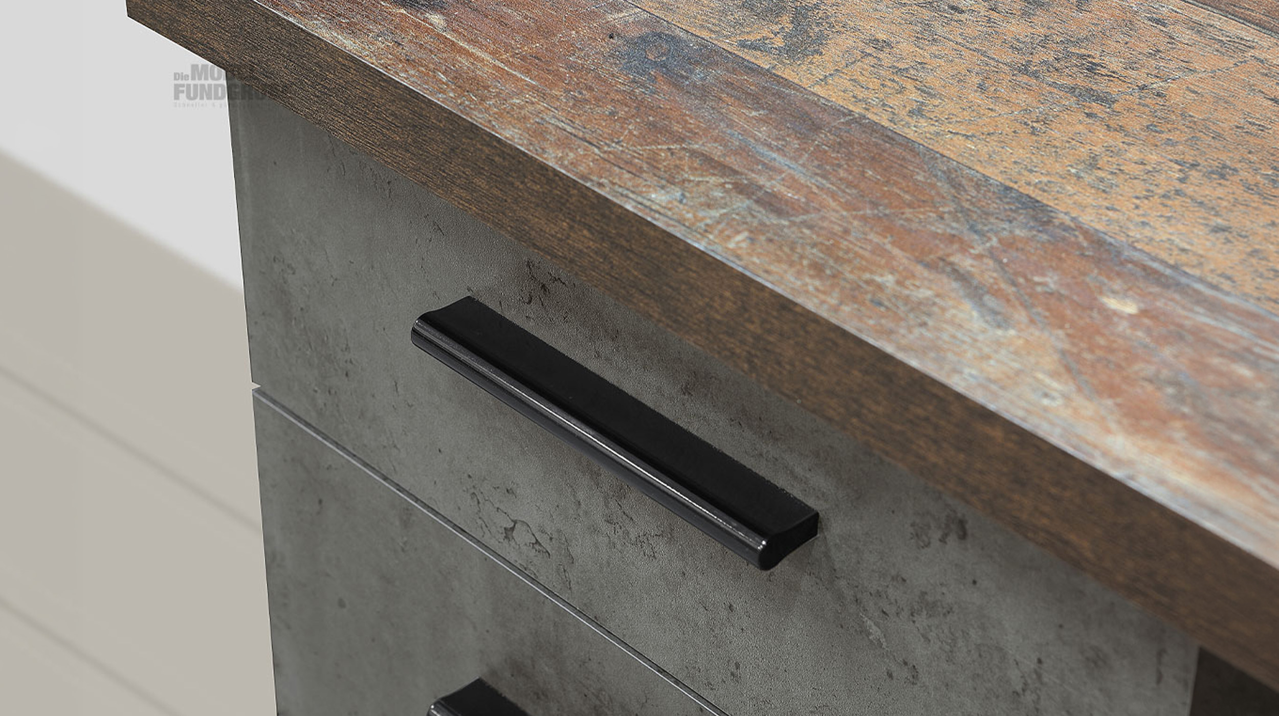 Computerschreibtisch Old Wood grau 145 x 60 cm - NET
