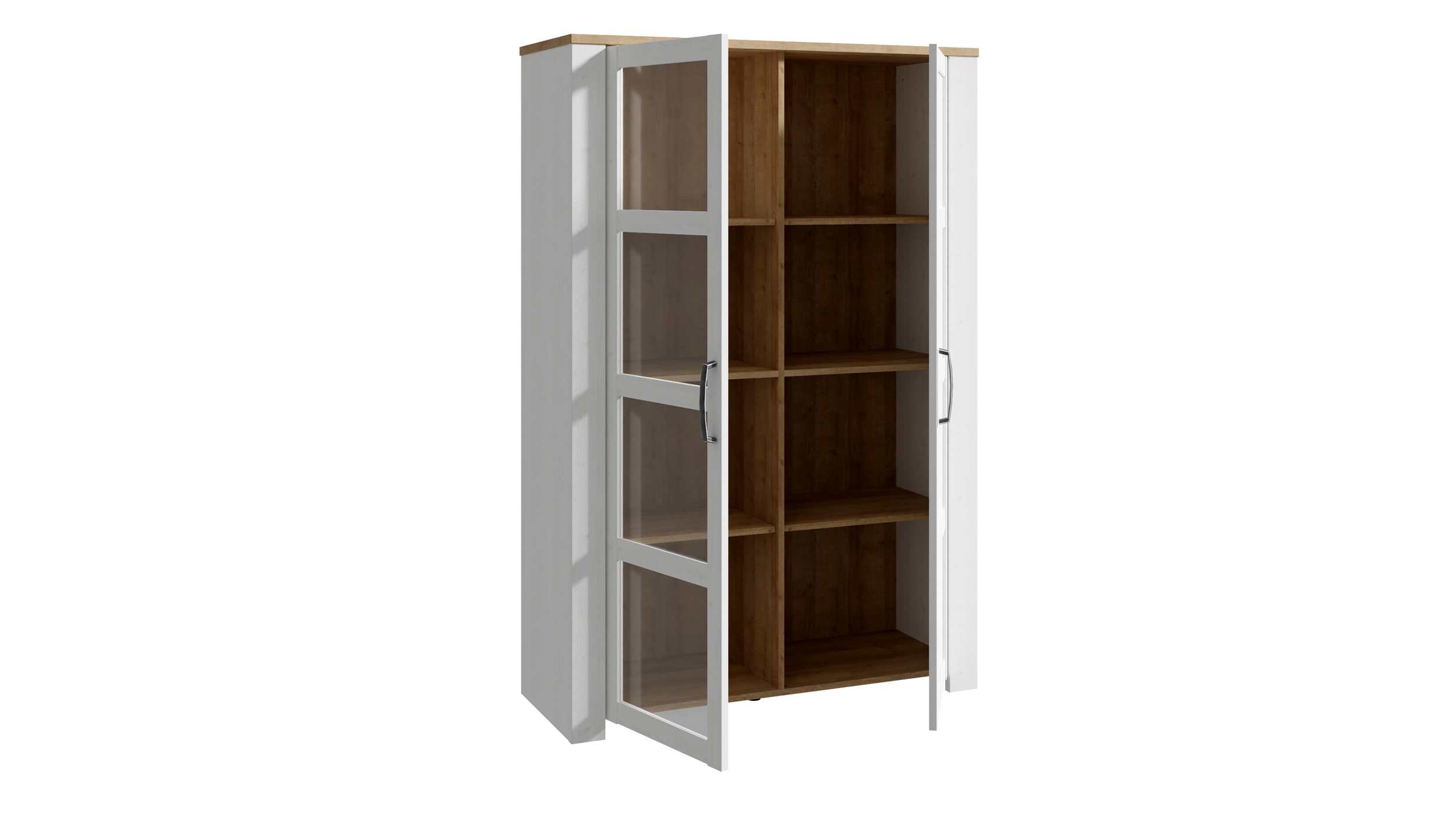 Vitrine mit Glastür Sibiu Lärche - Eiche - Breite 106 cm - BOHOL