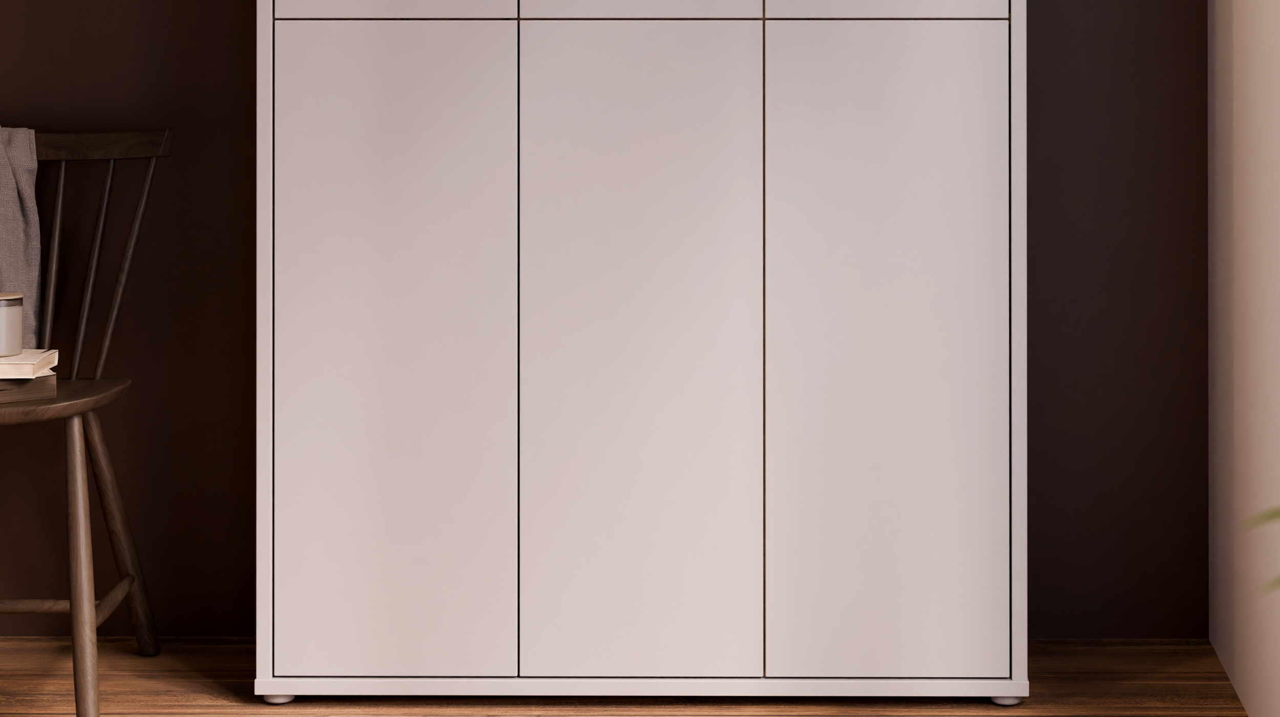 Schuhschrank hellgrau 109 x 192 cm 6-türig - ALICE SPRINGS