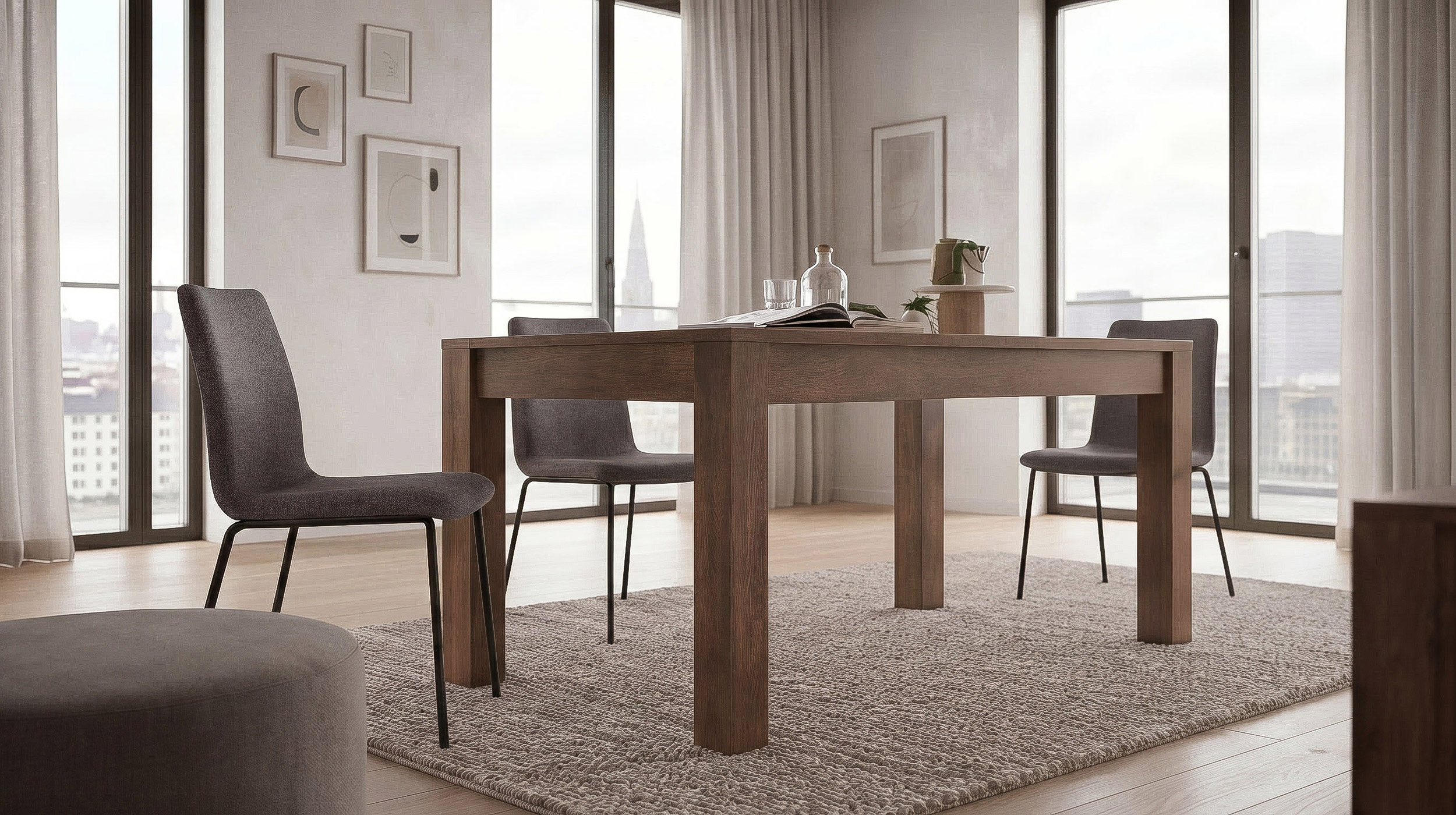 Esstisch Massivholztisch Mango gebeizt 180 x 90 cm - MANGALA