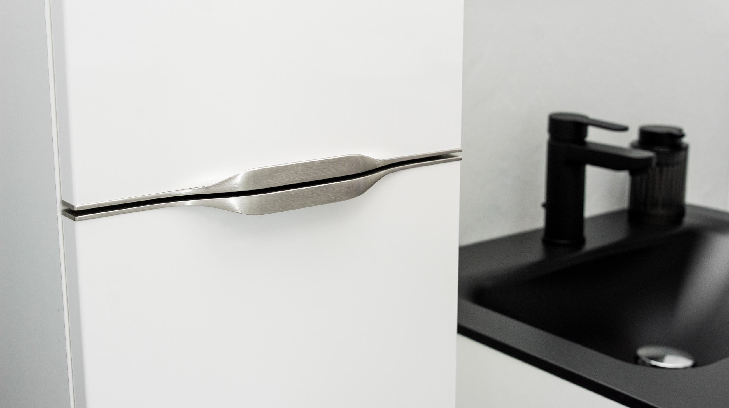 Badmöbel-Set weiß Glanz - 4-Teile - Waschtisch 60 cm - FRANA