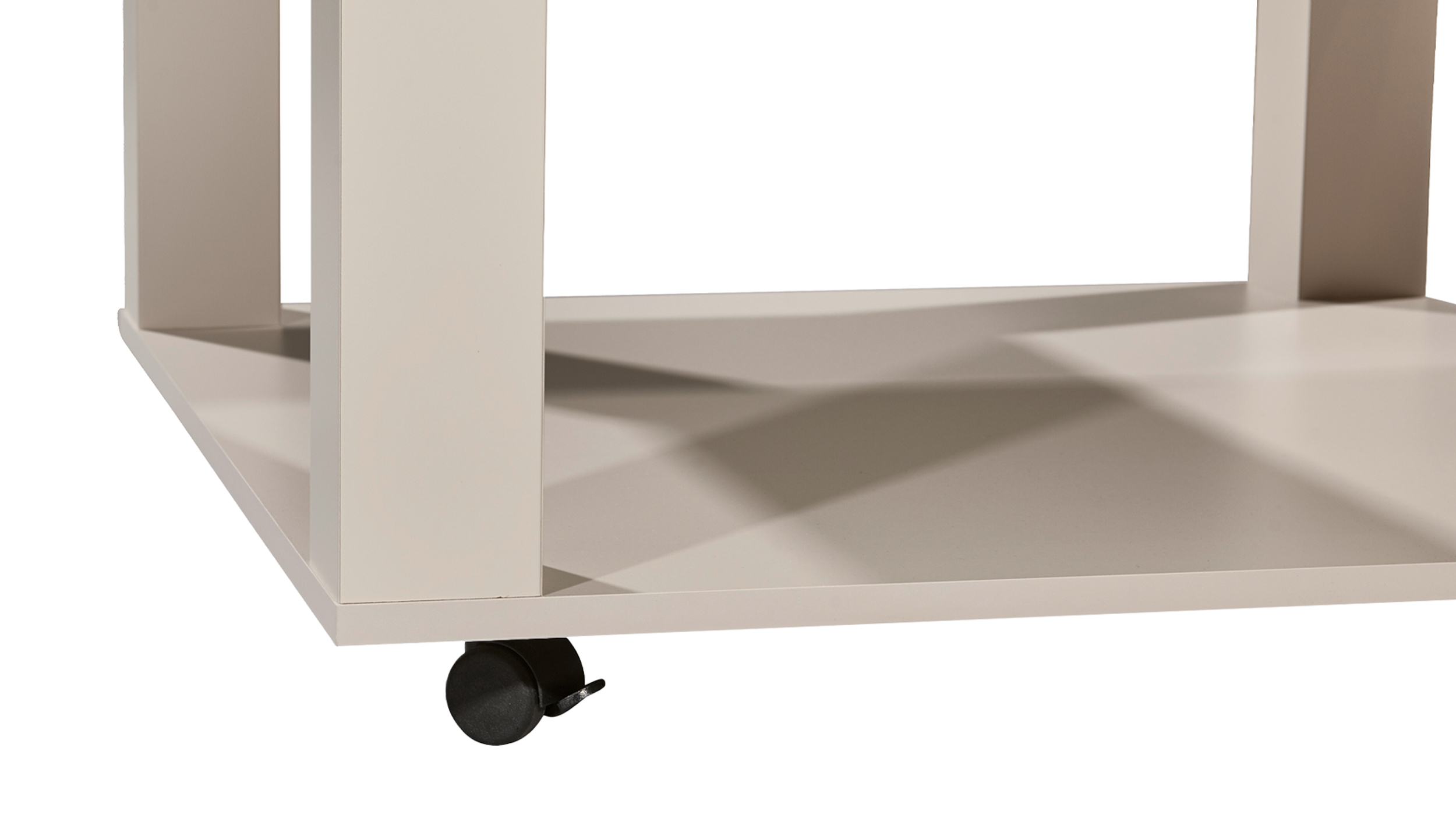 Couchtisch beige quadratisch 76 x 76 cm Wohnzimmertisch - ROMY