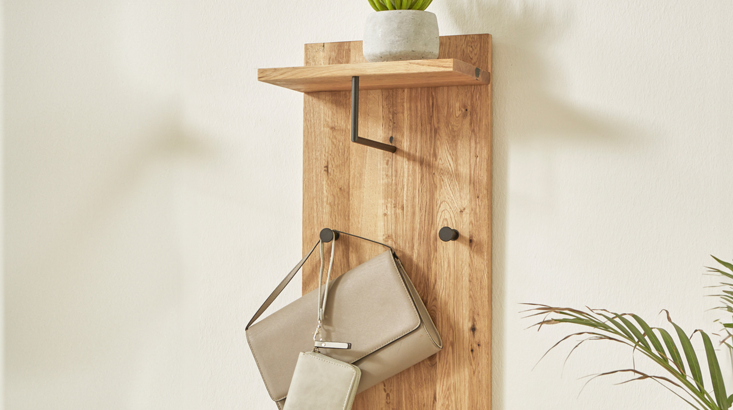 Wandgarderobe Paneel Eiche 30 x 100 cm  - PARMA