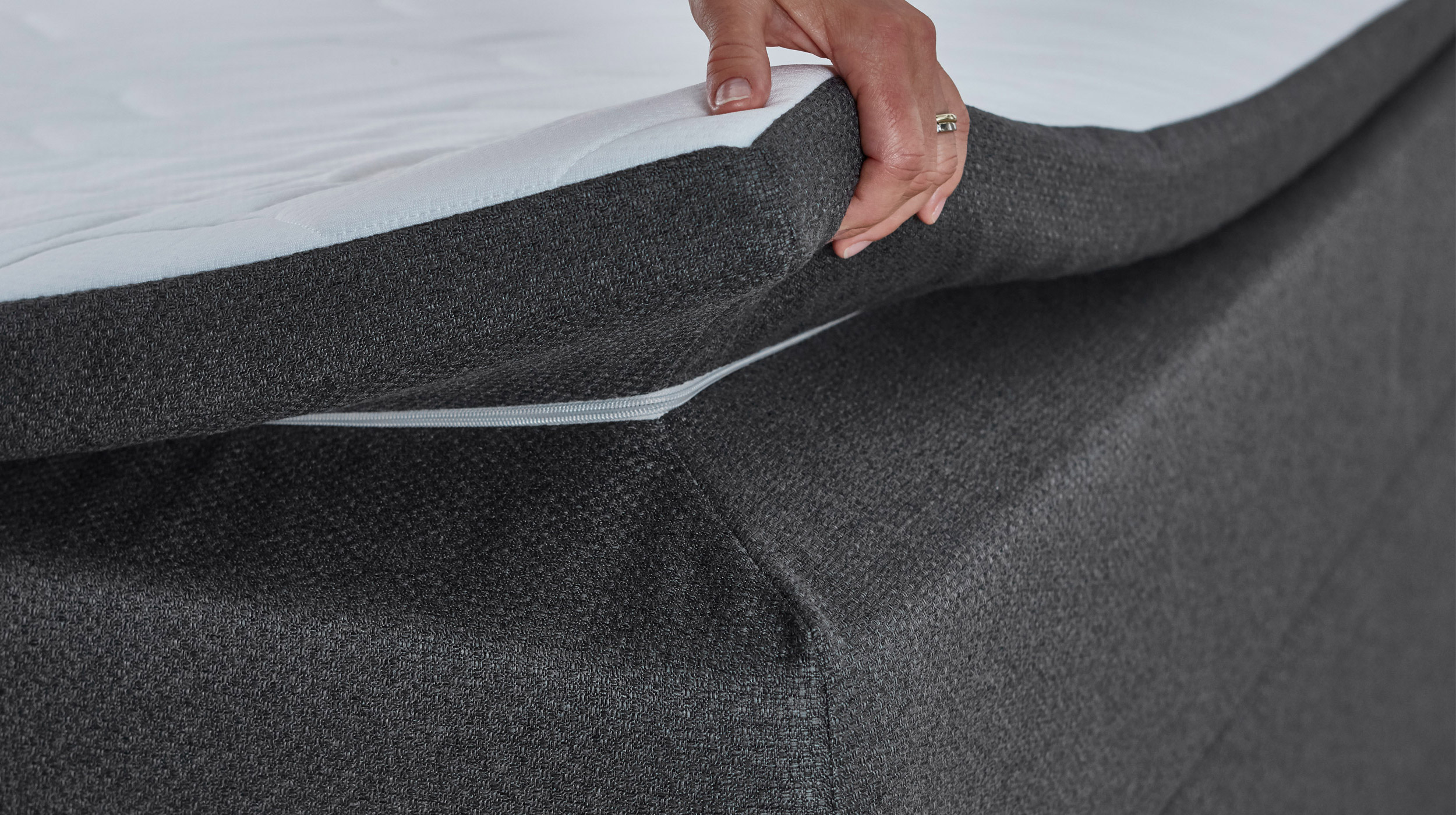 Boxspringbett 180 x 200 cm anthrazit - MONTREAL