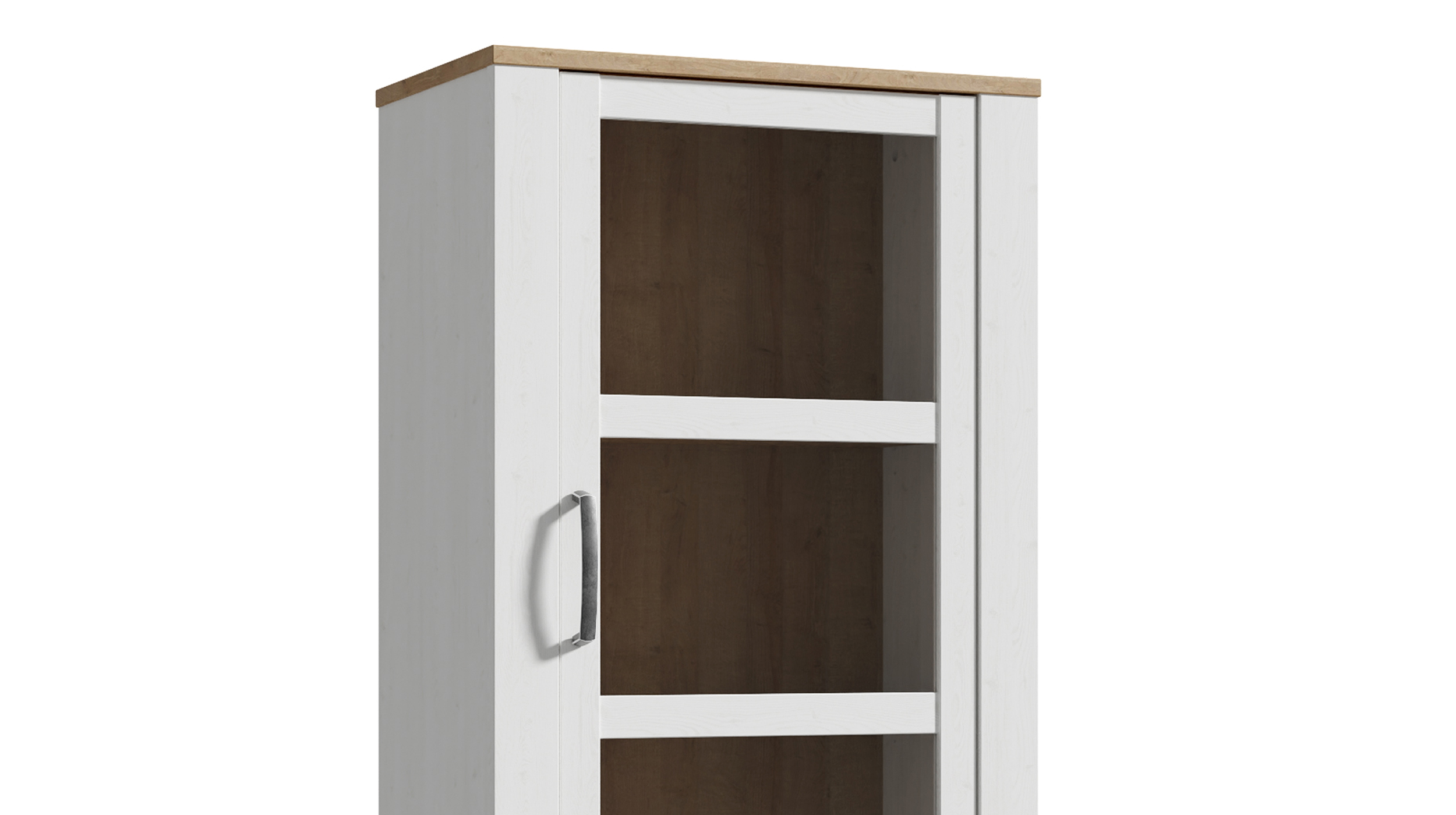 Vitrine mit Glastür Sibiu Lärche - Eiche - Breite 72 cm - BOHOL