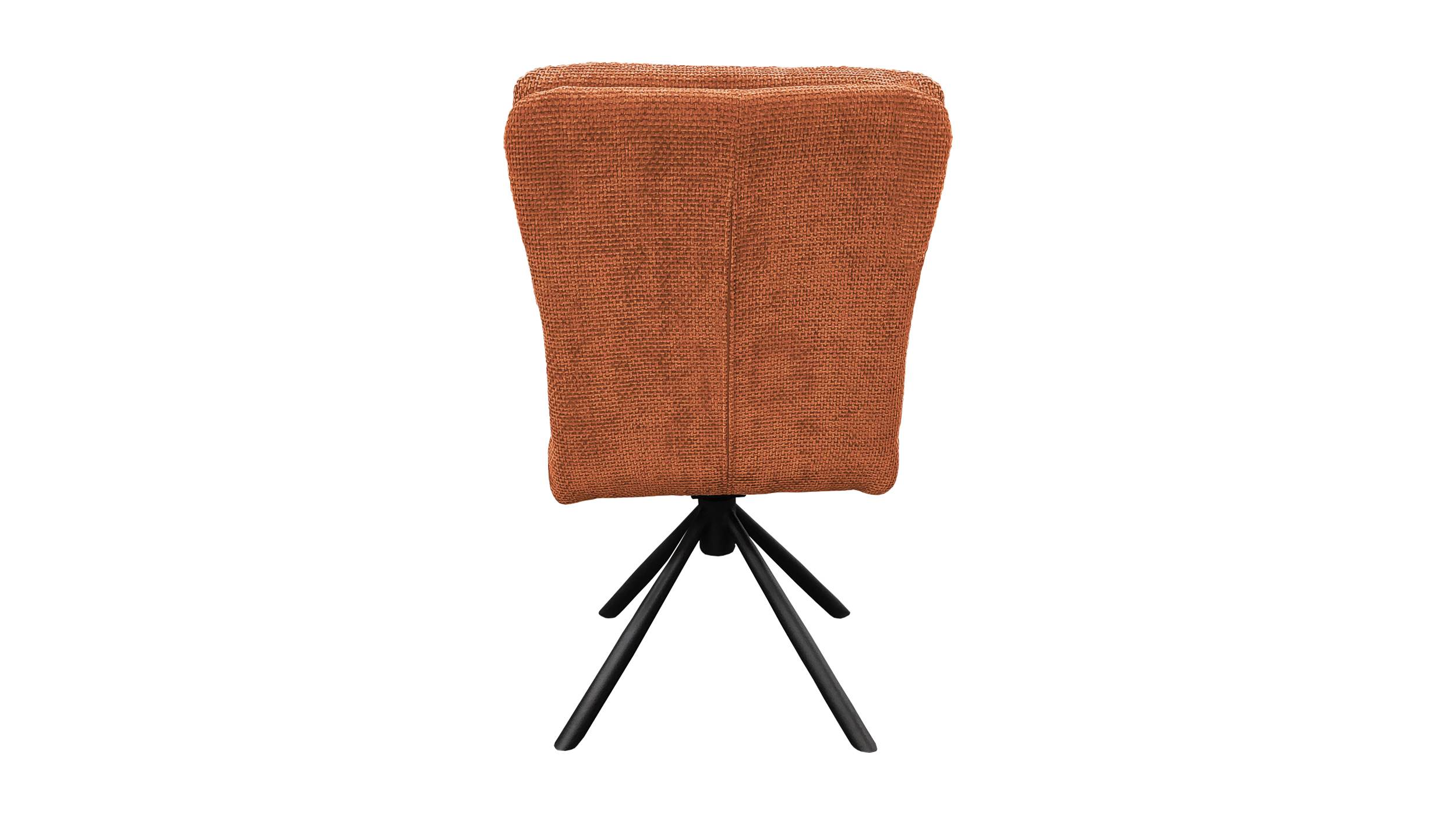 Polsterstuhl orange Drehstuhl Taschenfederkern Chenille - HEDIA