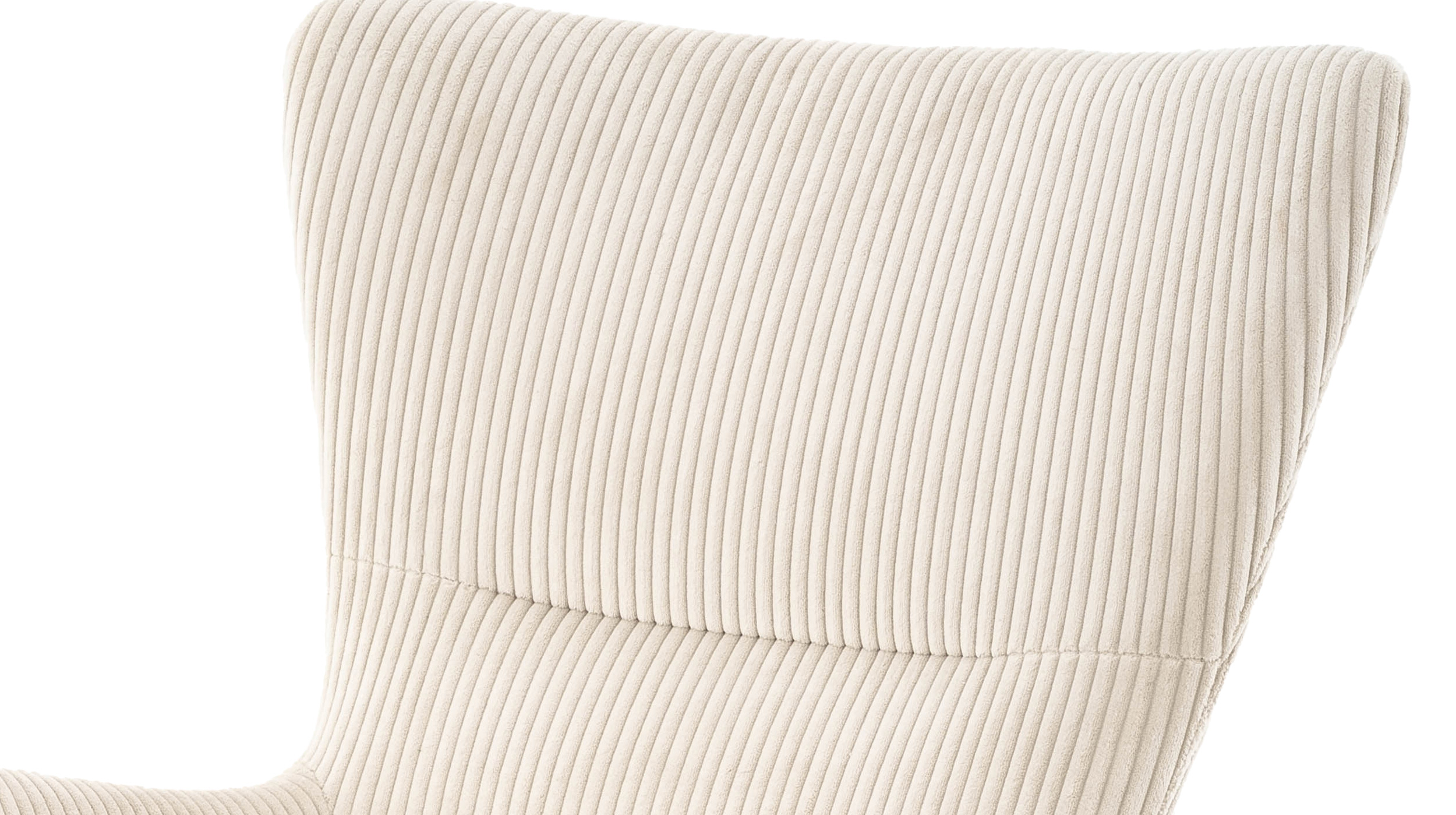 Fernsehsessel Cord beige - 360° Drehfunktion - SOLANO