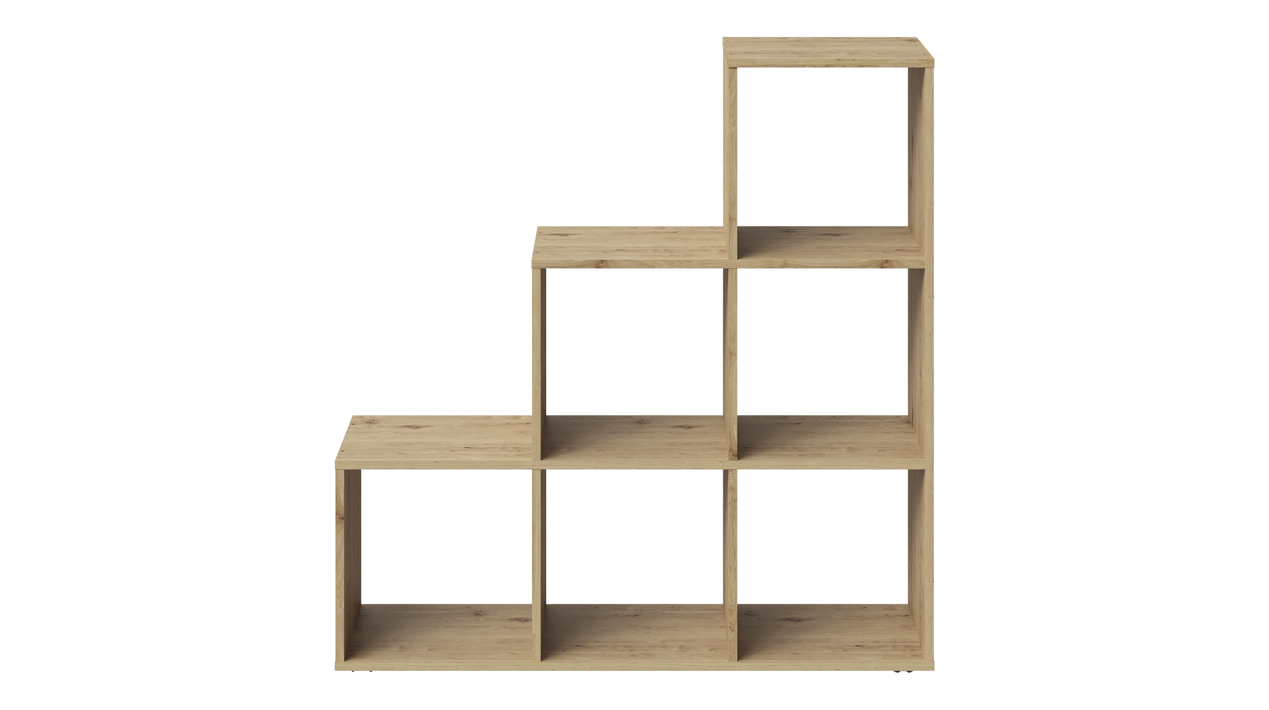 Raumteiler Artisan Eiche 105 x 108 cm - 6 Fächer - RIKU
