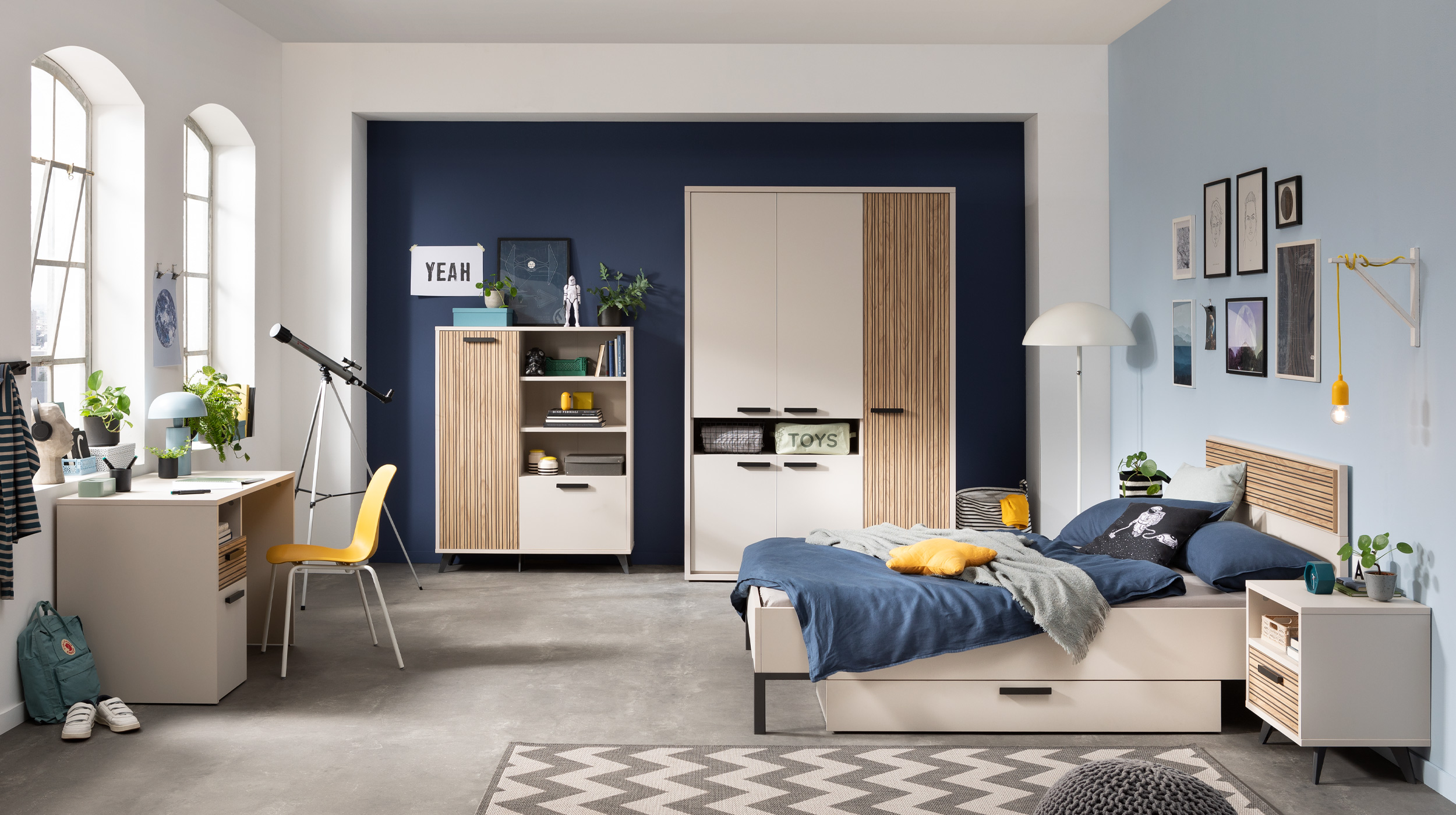 Schreibtisch Eiche - beige - 110 cm - BRAVO