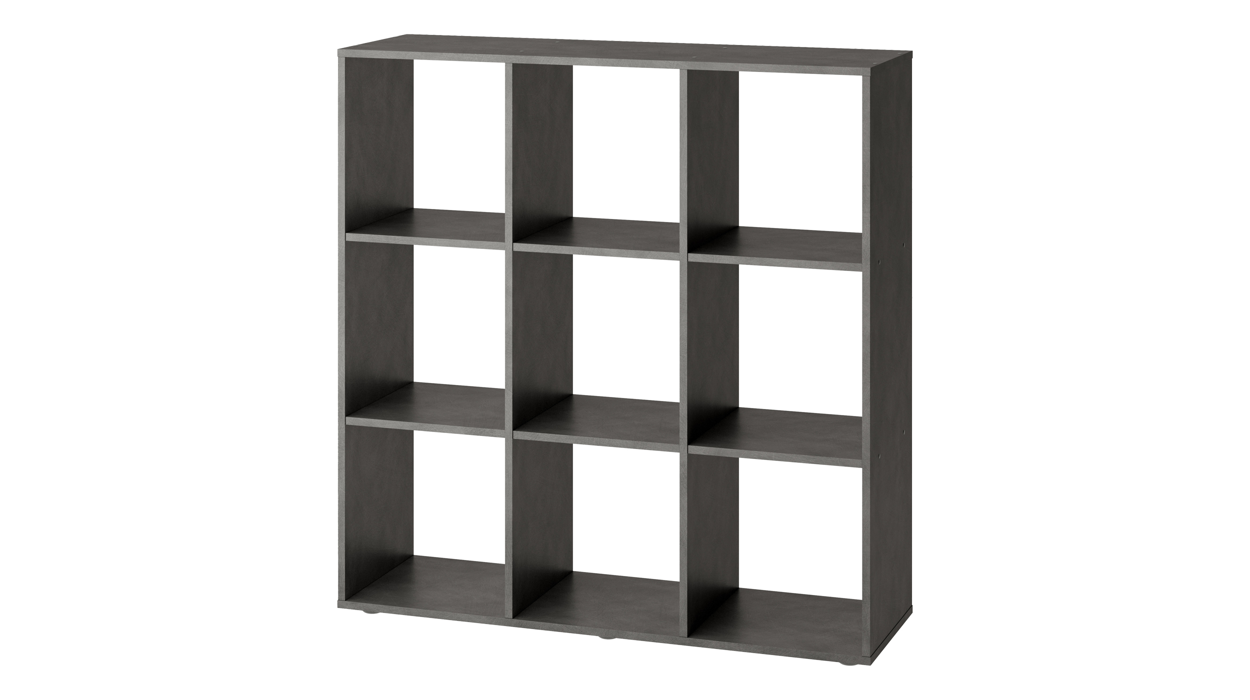 Raumteiler anthrazit 104 x 107 cm - 9 Fächer - MEGA